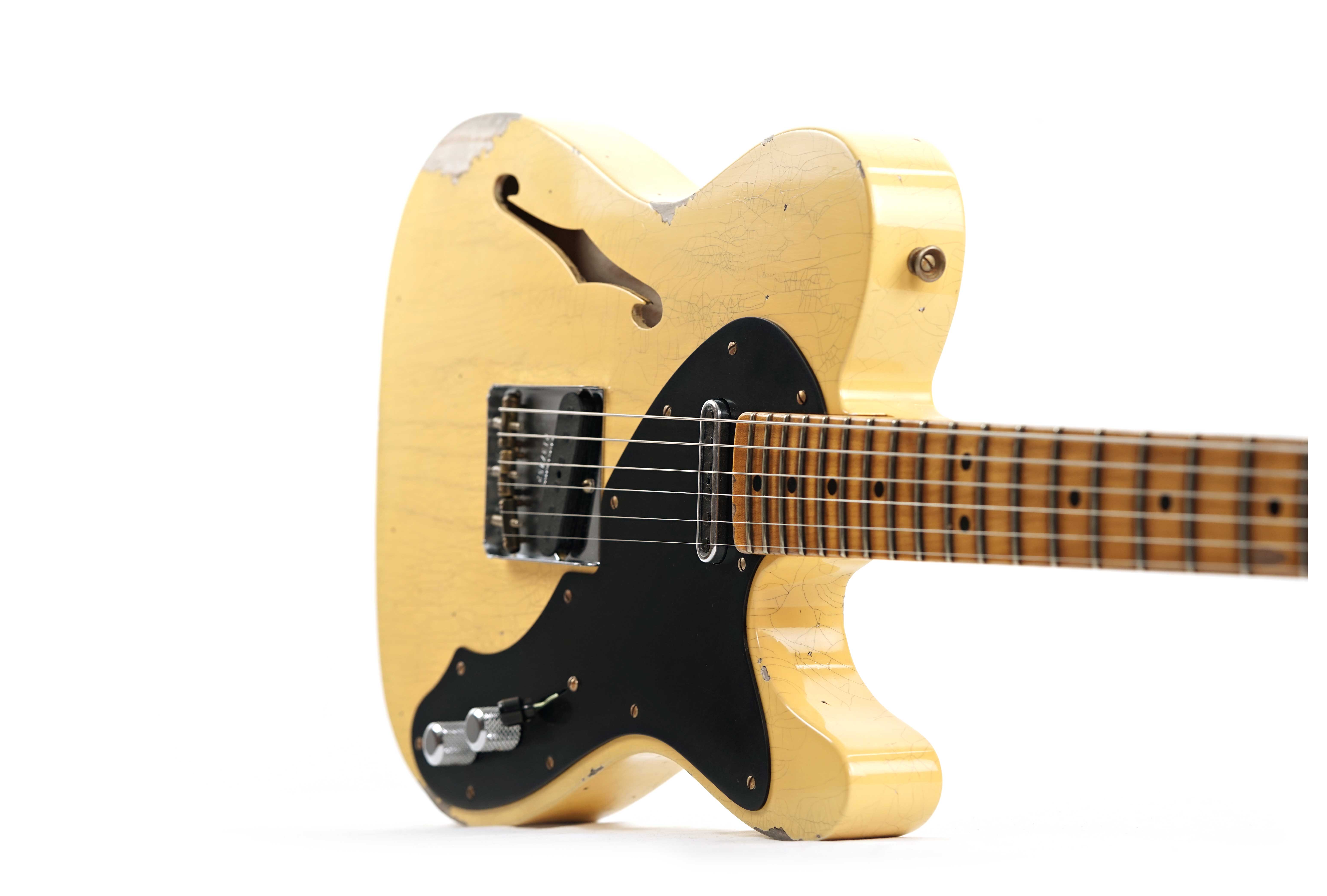 GUITARGUITAR Fender Custom Shop Limited Edition Nocaster Thinline Relic Aged Nocaster Blonde #R137452