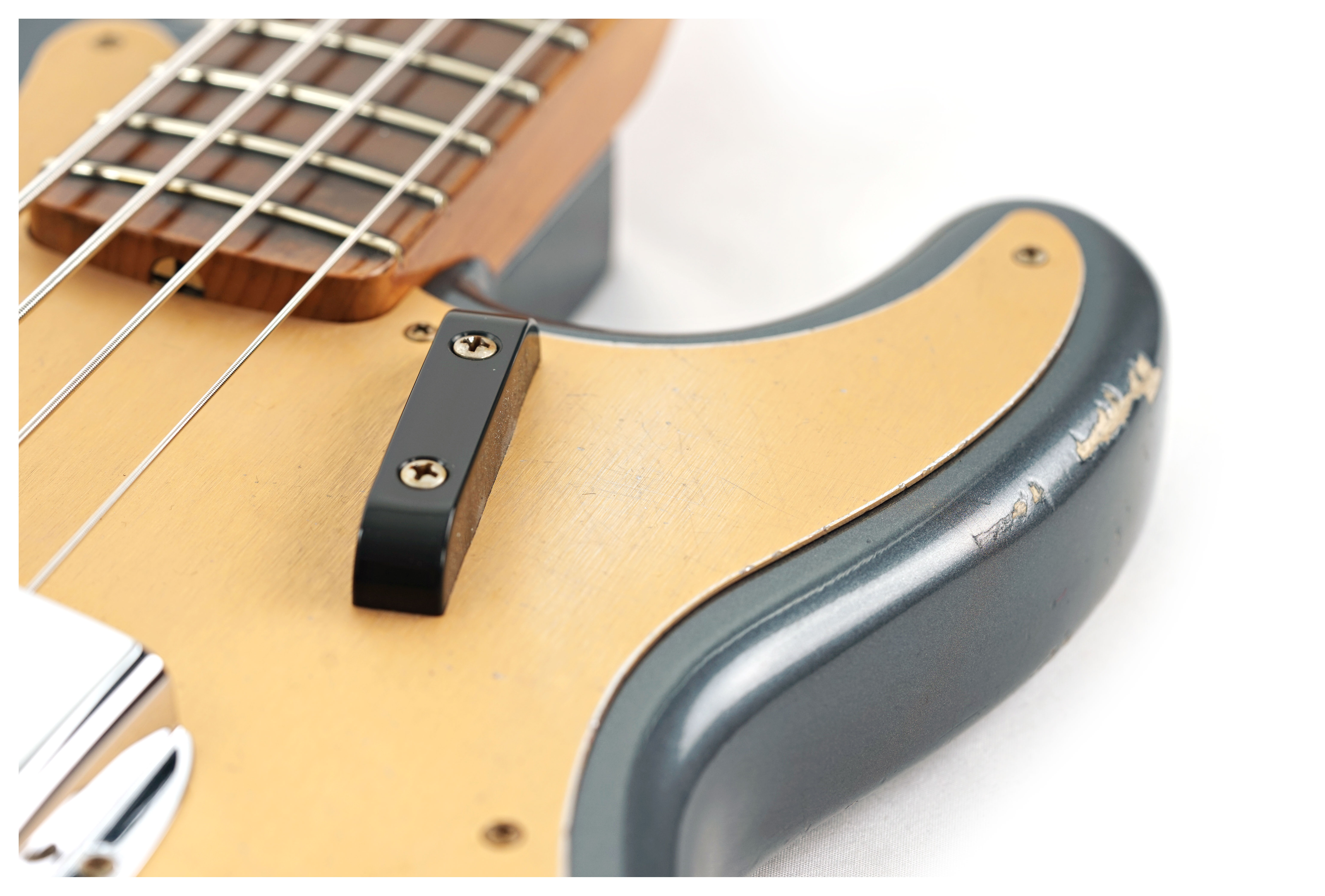 GUITARGUITAR Fender Custom Shop Precision Jazz Bass Relic Charcoal Frost Metallic #R143504