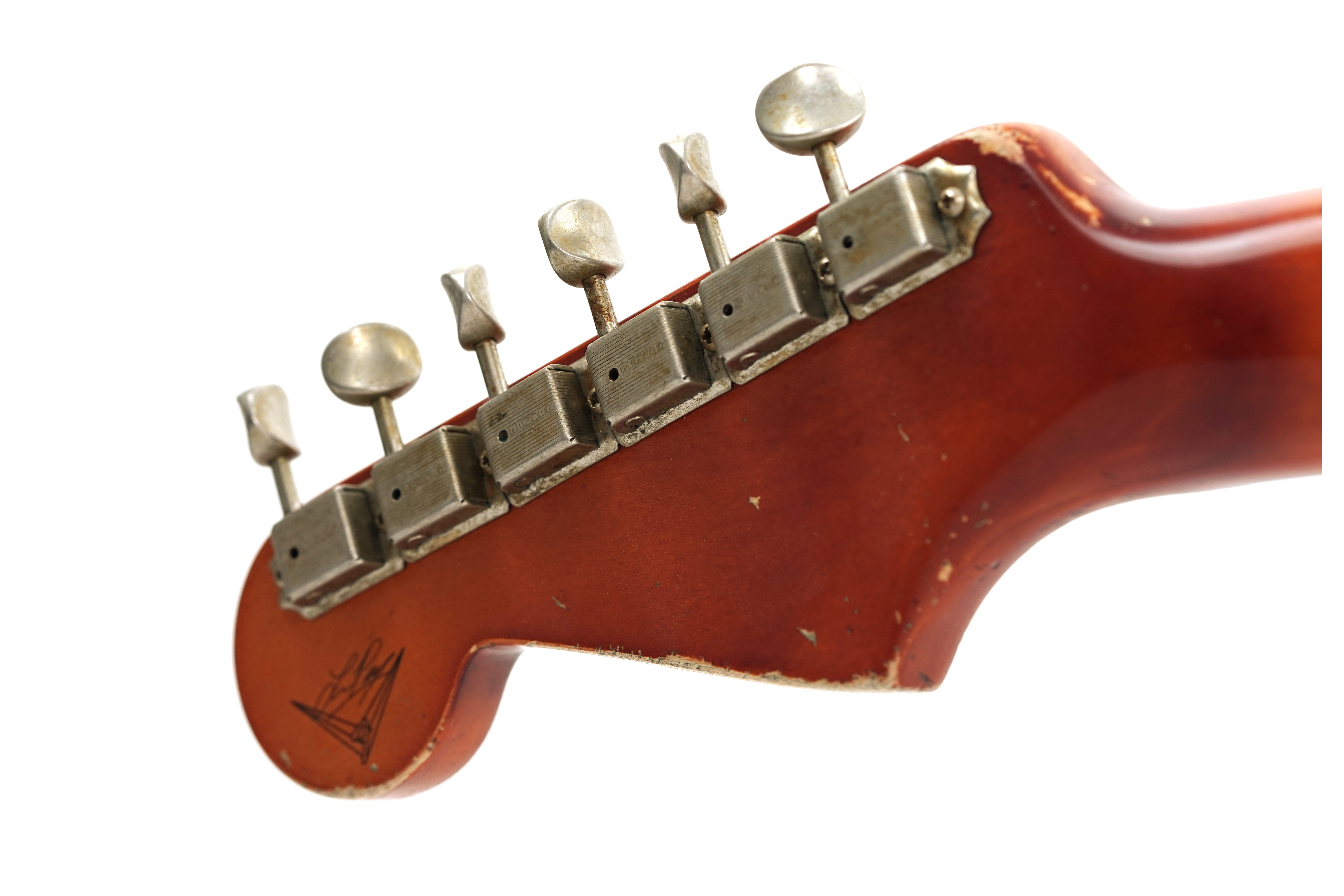 GUITARGUITAR Fender Custom Shop 61 Stratocaster Relic Fiesta Red Master Built by Levi Perry #R132225