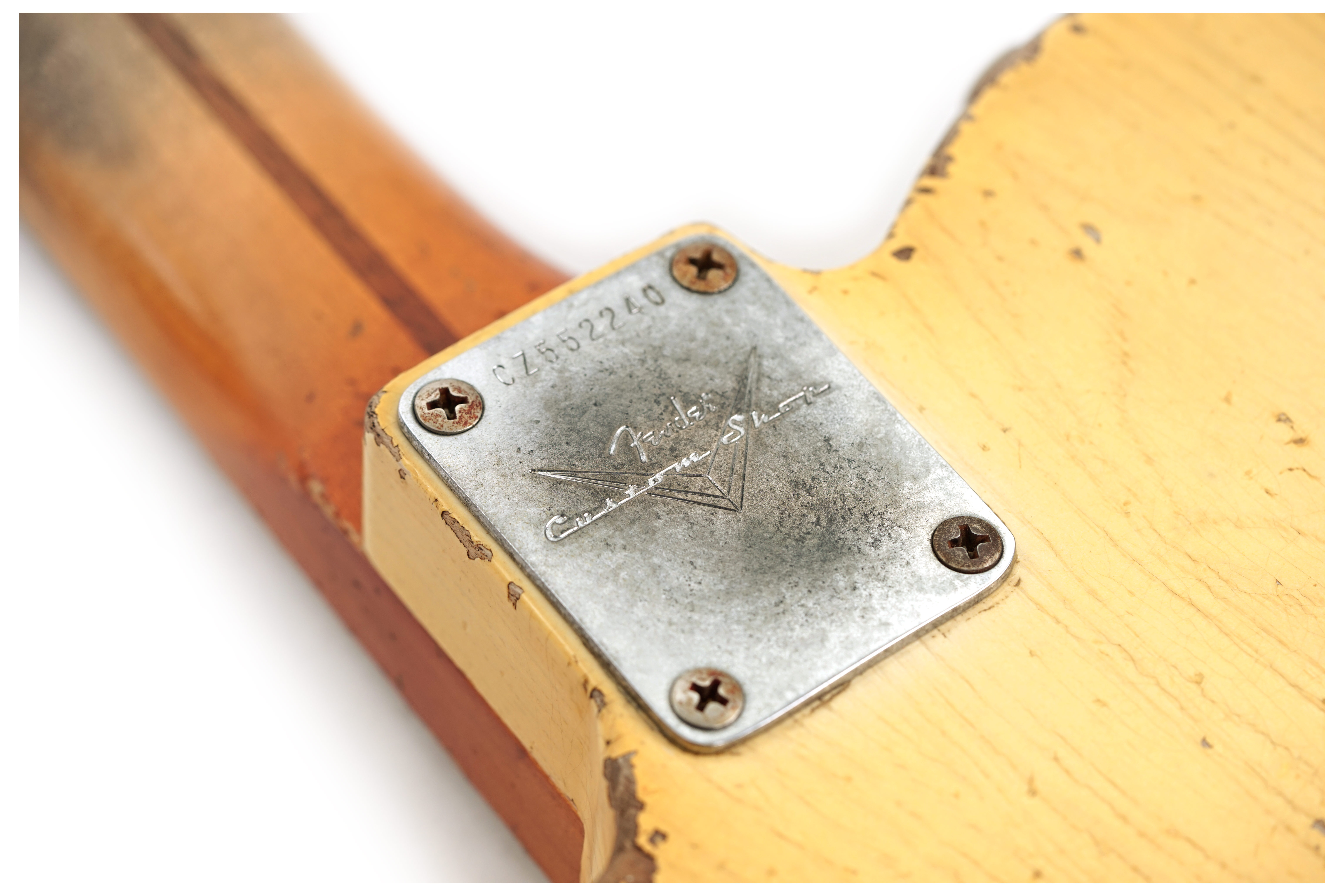GUITARGUITAR Fender Custom Shop 1955 Telecaster Heavy Relic Masterbuilt By Dale Wilson Aged White Blonde #CZ552240