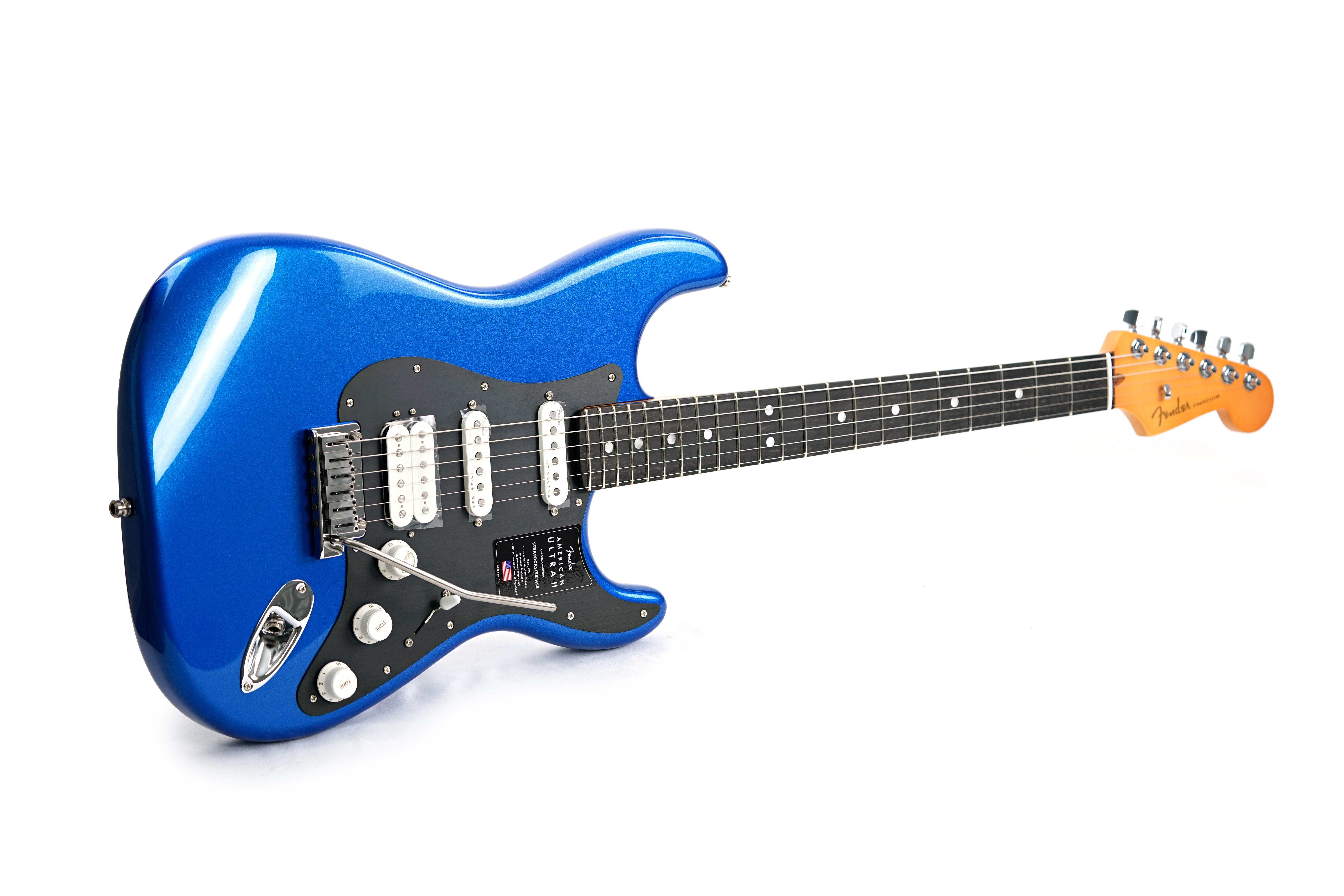 GUITARGUITAR Fender American Ultra II Stratocaster HSS Ebony Fingerboard Noble Blue