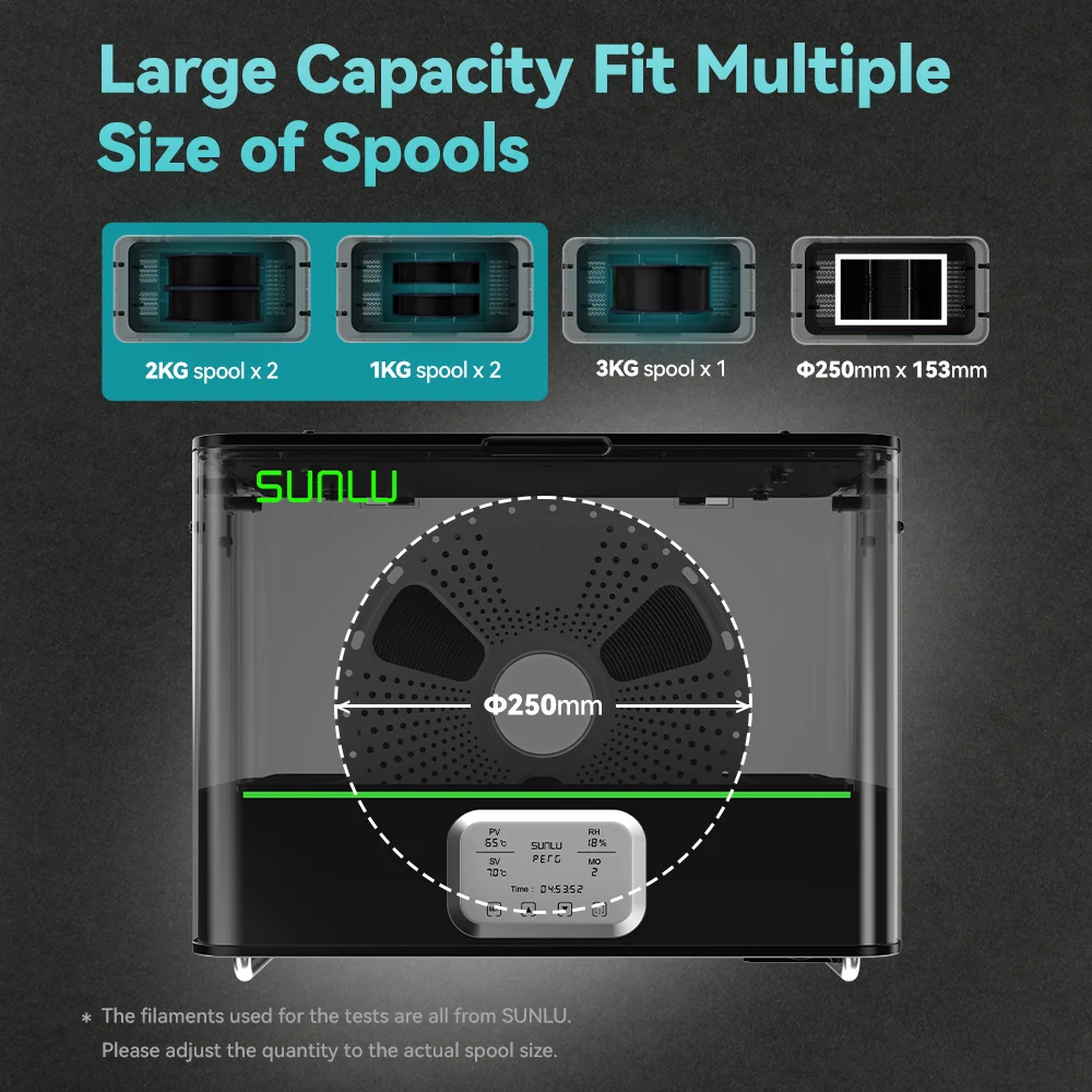 [20%off Offer] SUNLU FilaDryer E2, Up to 110℃, Professional Drying and Annealing, Born for Engineering 3D Printing Filaments