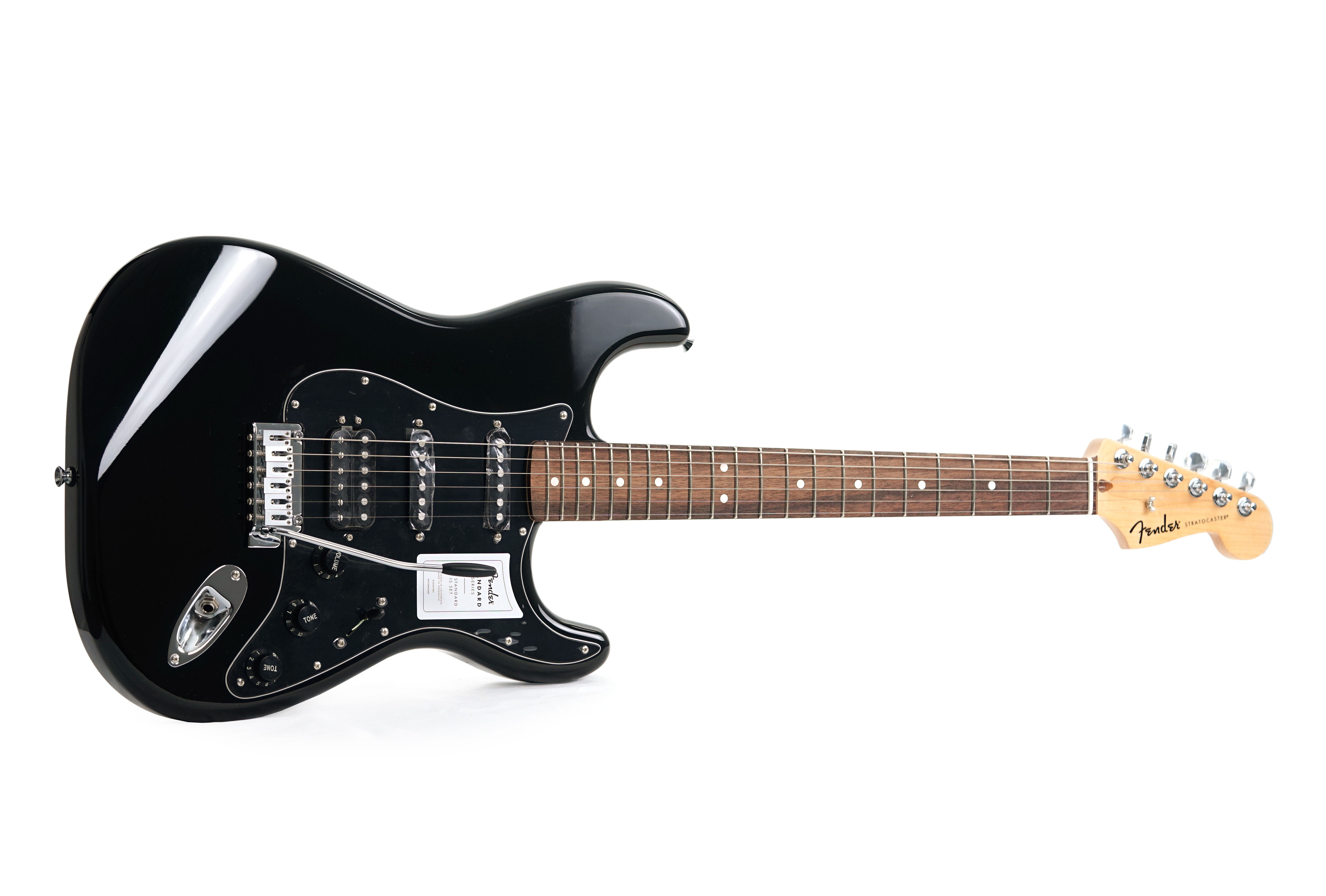 GUITARGUITAR Fender Standard Stratocaster HSS Black Indian Laurel