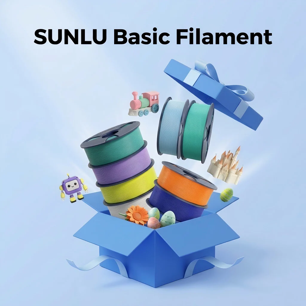 [Europe Only] SUNLU Basic Filament Collection – PLA, PLA+, PLA+ 2.0, PETG, PLA Matte & PLA Meta, From Everyday Prints to Pro Results