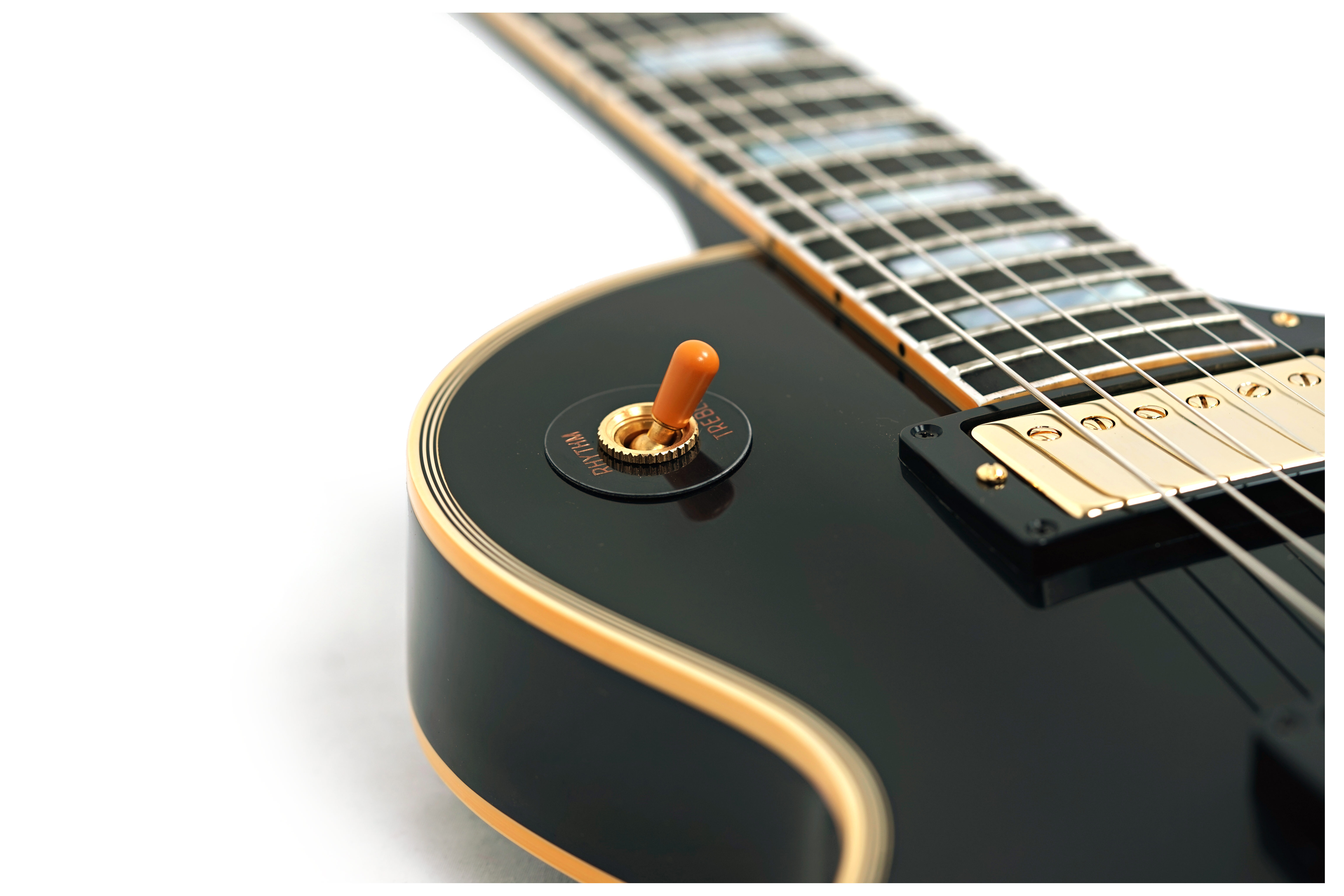 GUITARGUITAR Gibson Custom Shop Dealer Select 1957 Les Paul Custom with Bigsby VOS Ebony #751327