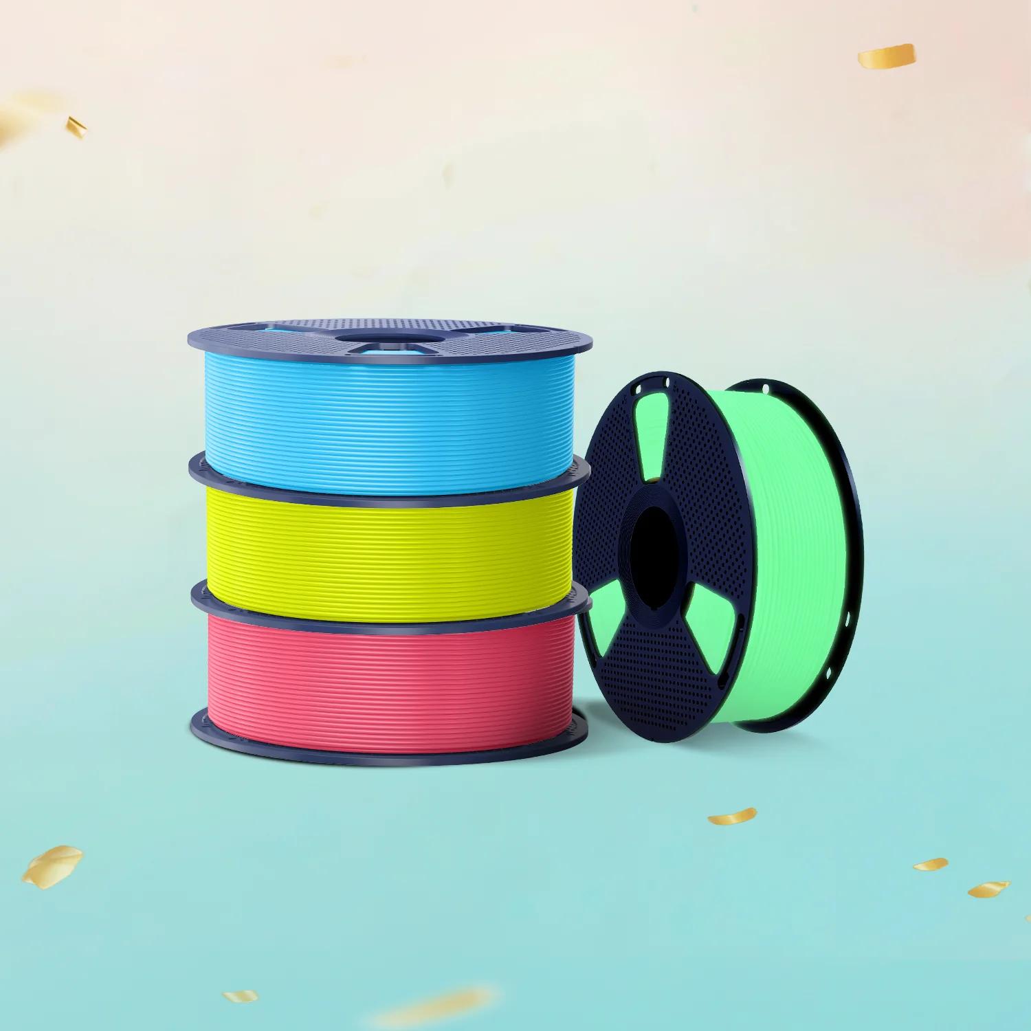 [MOQ: 3KG] PETG Glow in The Dark (Luminous) 3D Printer Filament 1KG
