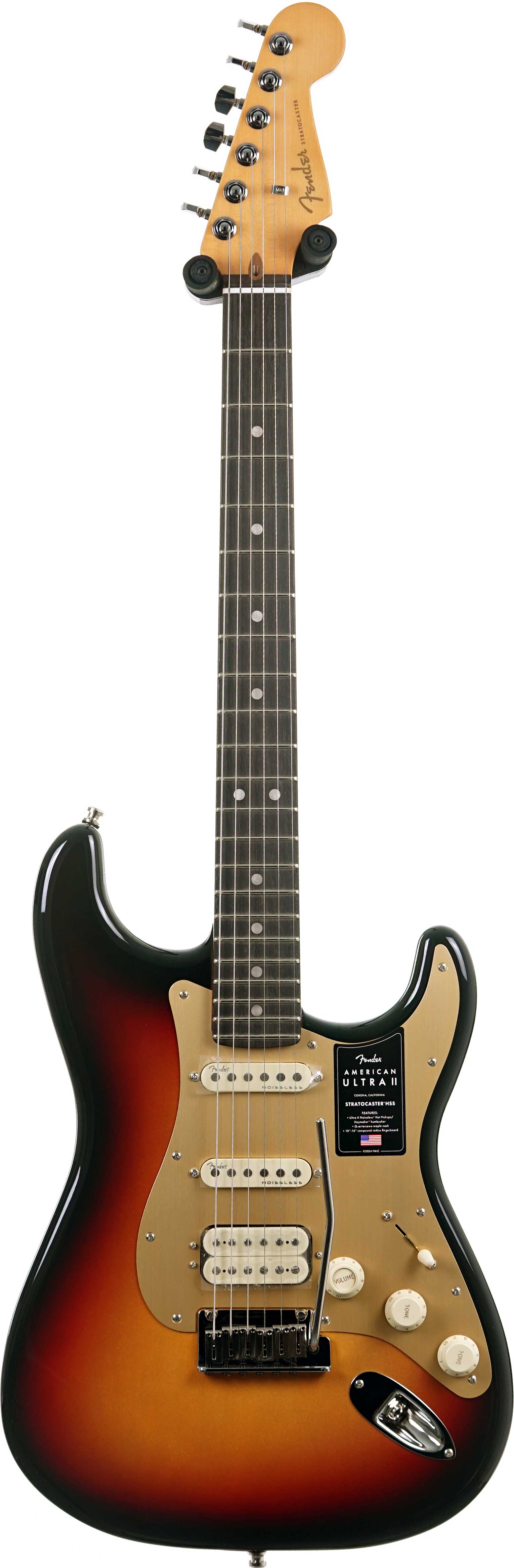 GUITARGUITAR Fender American Ultra II Stratocaster HSS Ebony Fingerboard Ultraburst #US25008612