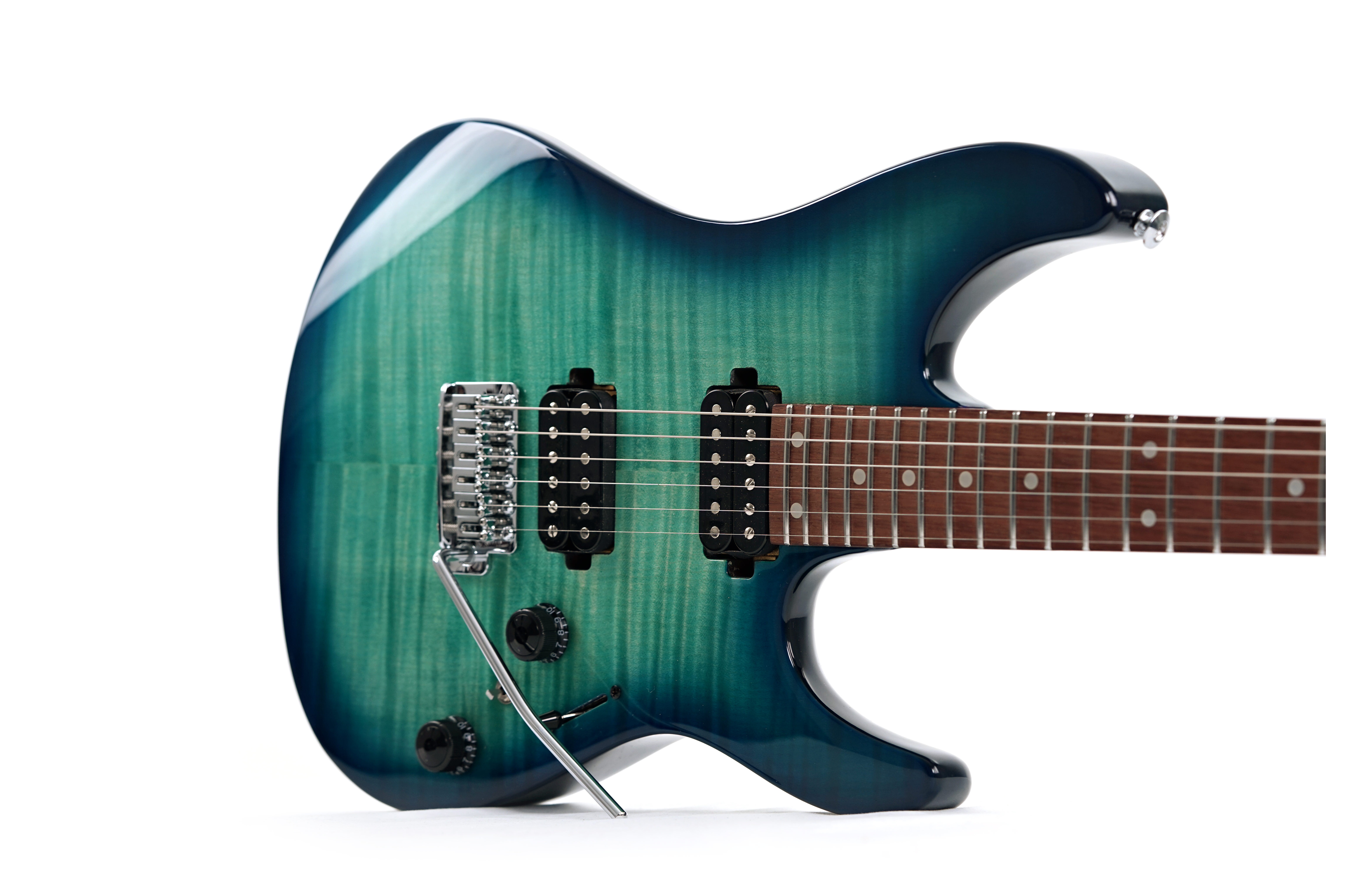 GUITARGUITAR Ibanez AZ24S1F AZ Standard HH Transparent Turquoise Burst
