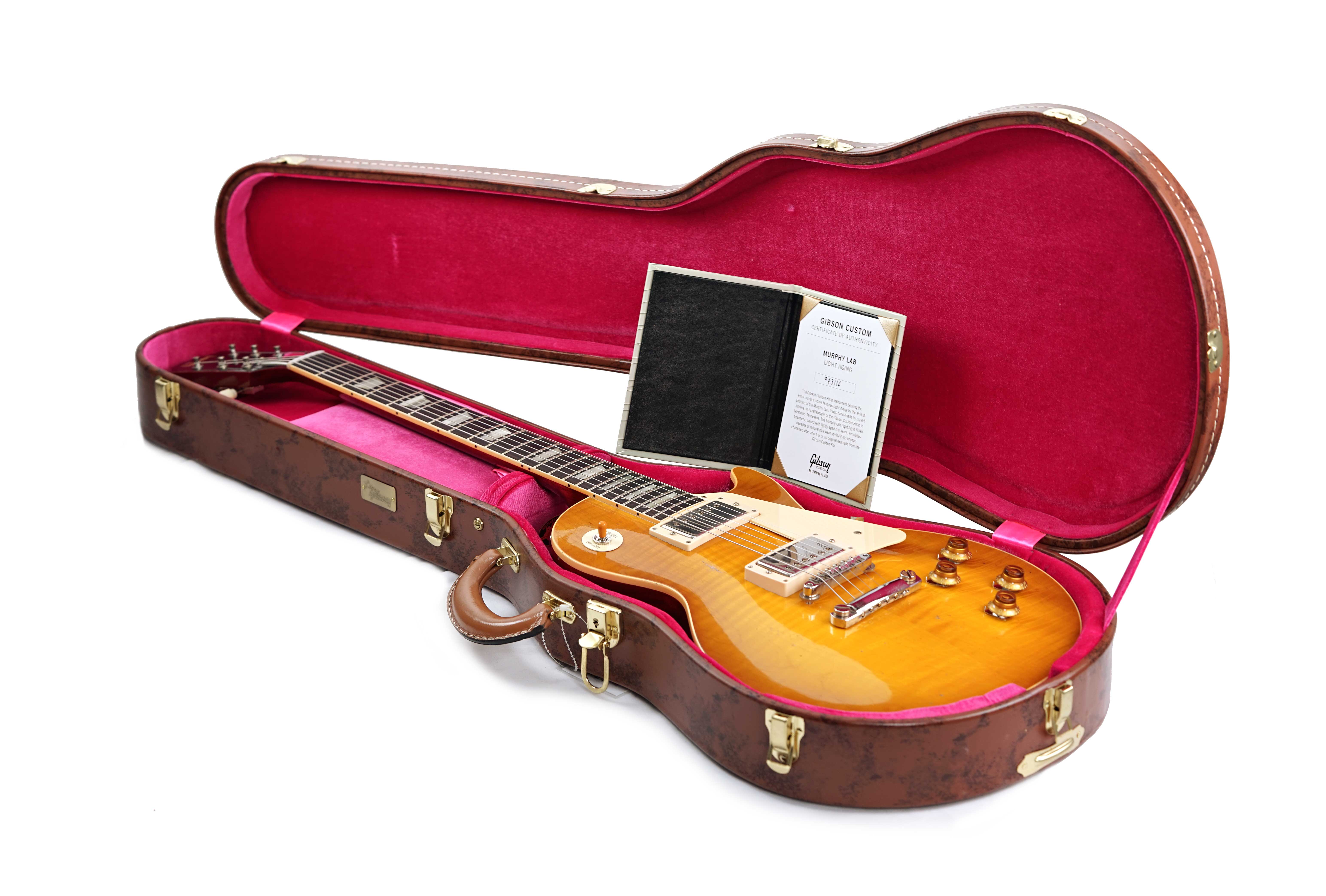 GUITARGUITAR Gibson Custom Shop Murphy Lab 1959 Les Paul Standard Reissue Light Aged Dirty Lemon #943116