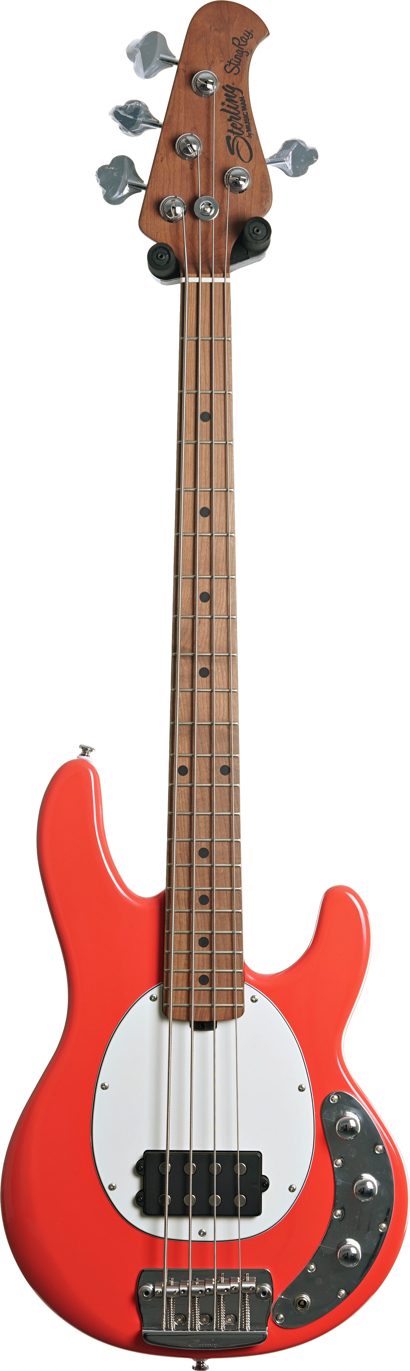 GUITARGUITAR Music Man Sterling StingRay Short Scale Bass RAYSS4 Fiesta Red