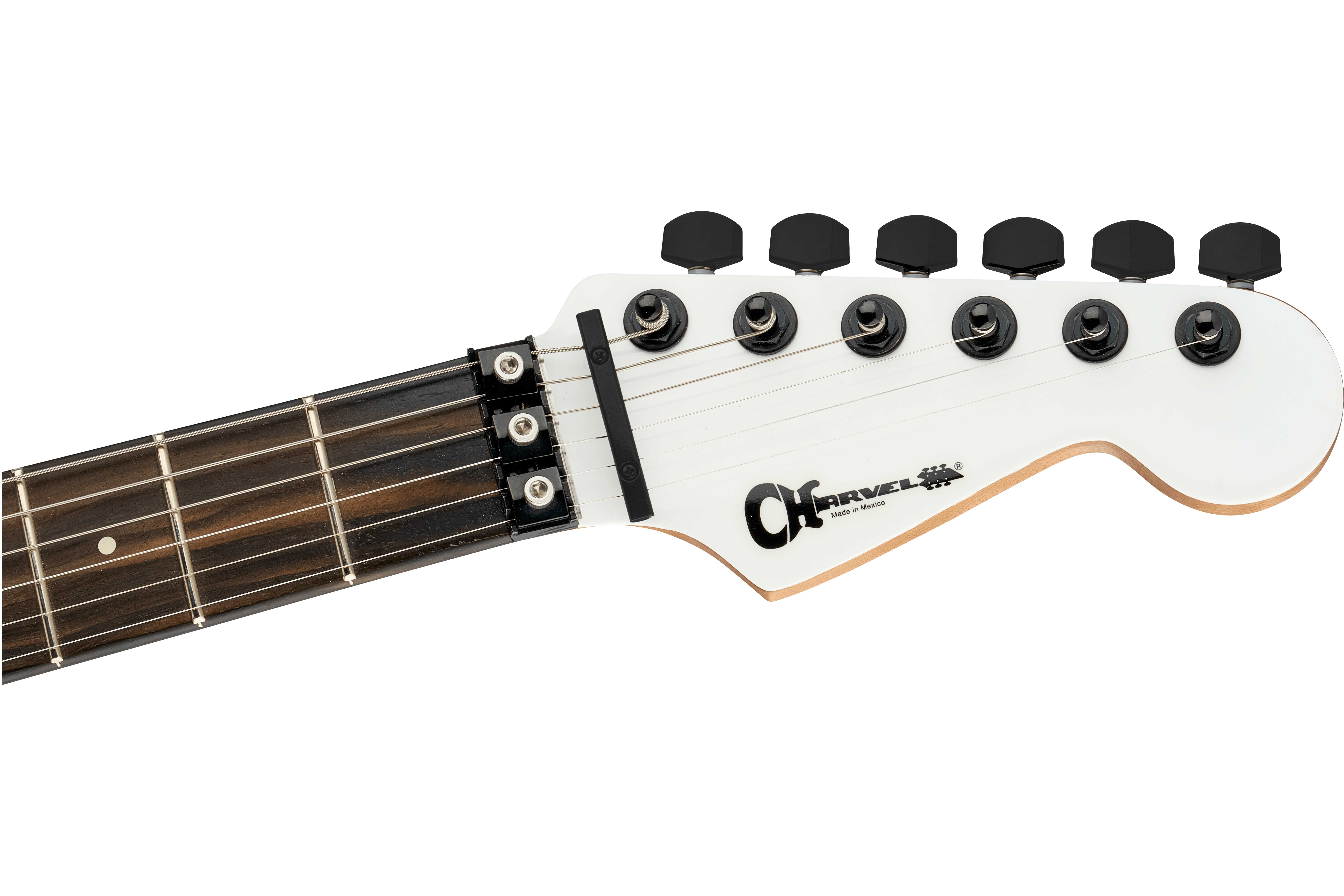 GUITARGUITAR Charvel Pro Mod Plus SRS San Dimas 1 HH FR Snow White Ebony Fingerboard