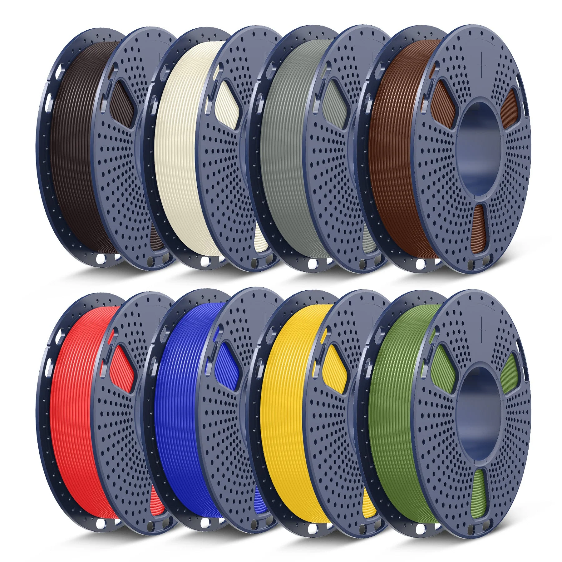 250g Spool PLA, PLA+, PLA+2.0, PLA Meta Multicolor Filament Bundle, 250g*8 Rolls