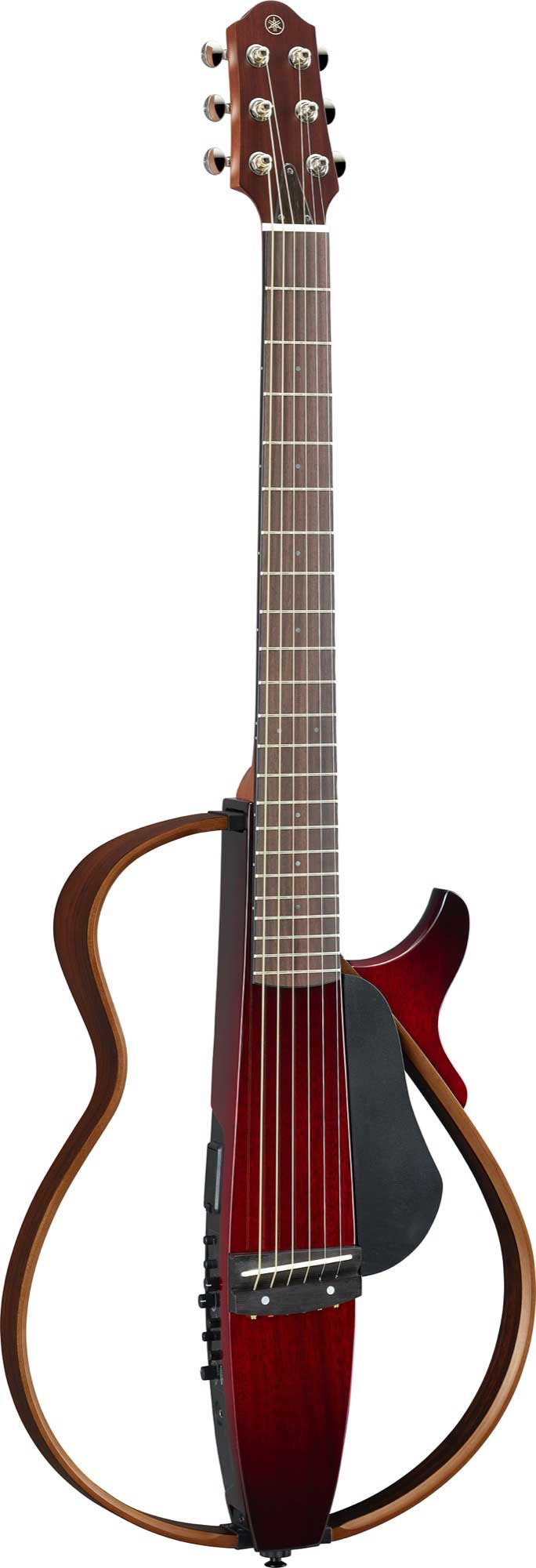 GUITARGUITAR Yamaha SLG200SII Silent Guitar Steel Crimson Red Burst