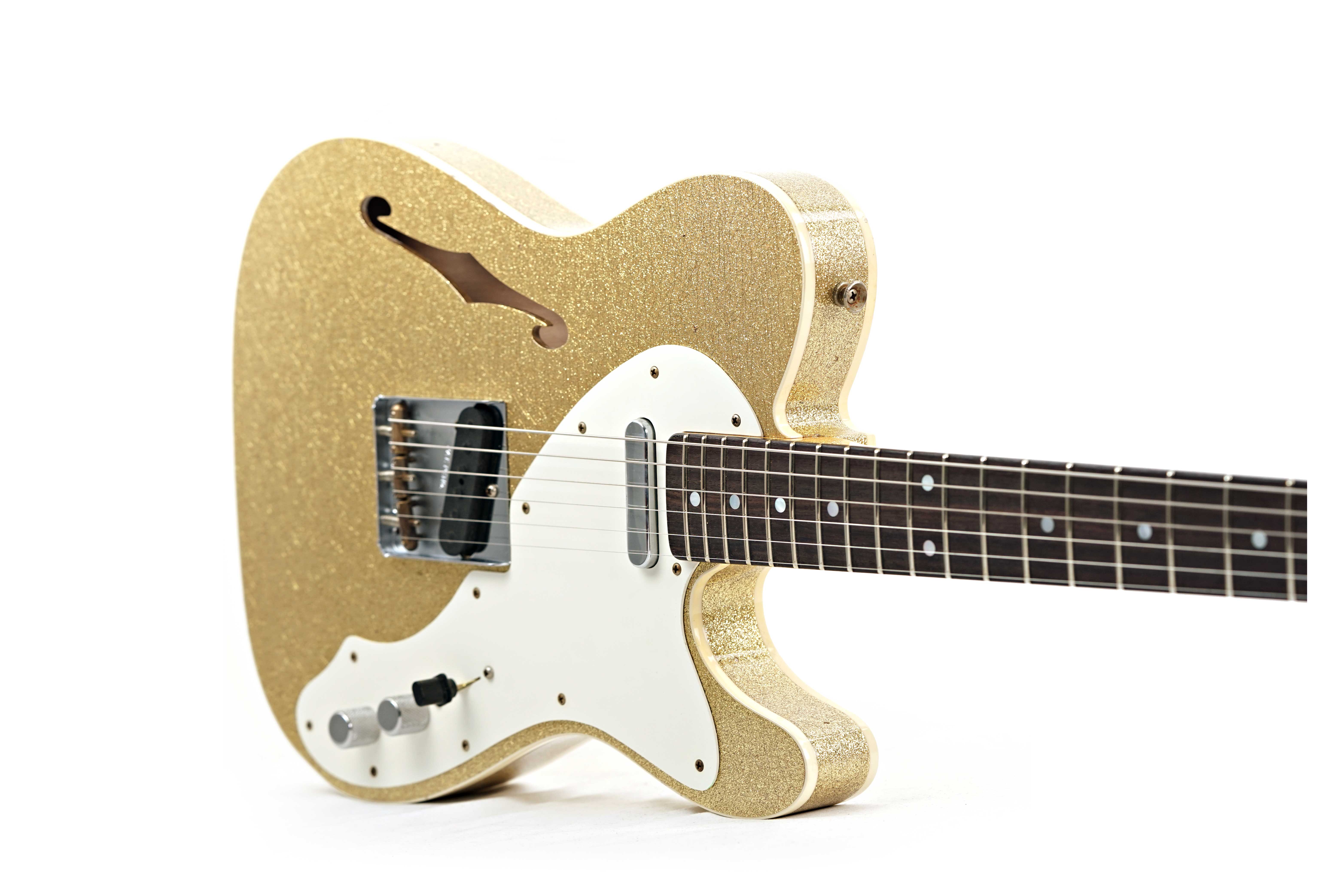 GUITARGUITAR Fender Custom Shop Limited Edition 1960 Telecaster Custom Jouneyman Relic Aged Gold Sparkle #CZ586071