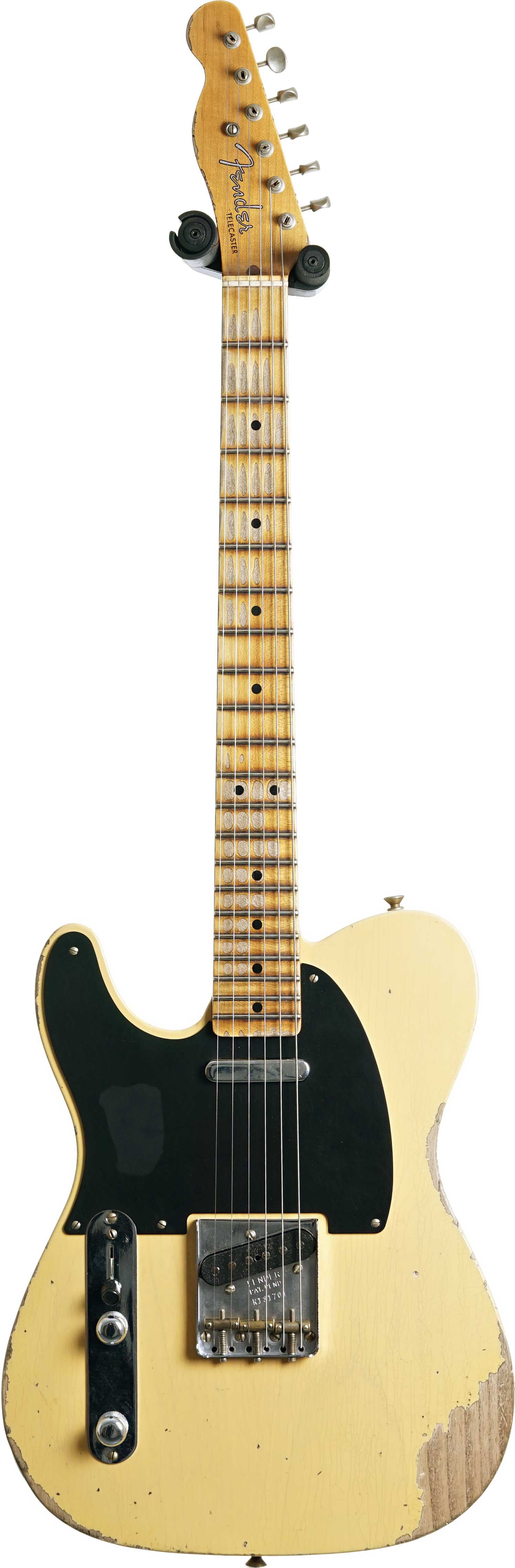 GUITARGUITAR Fender Custom Shop 1952 Telecaster Heavy Relic Aged Nocaster Blonde Maple Fingerboard Left Handed #R131701