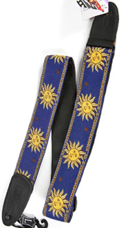 GUITARGUITAR Levy's MPJGSUNBLU Jaquard Sun Images blue Strap