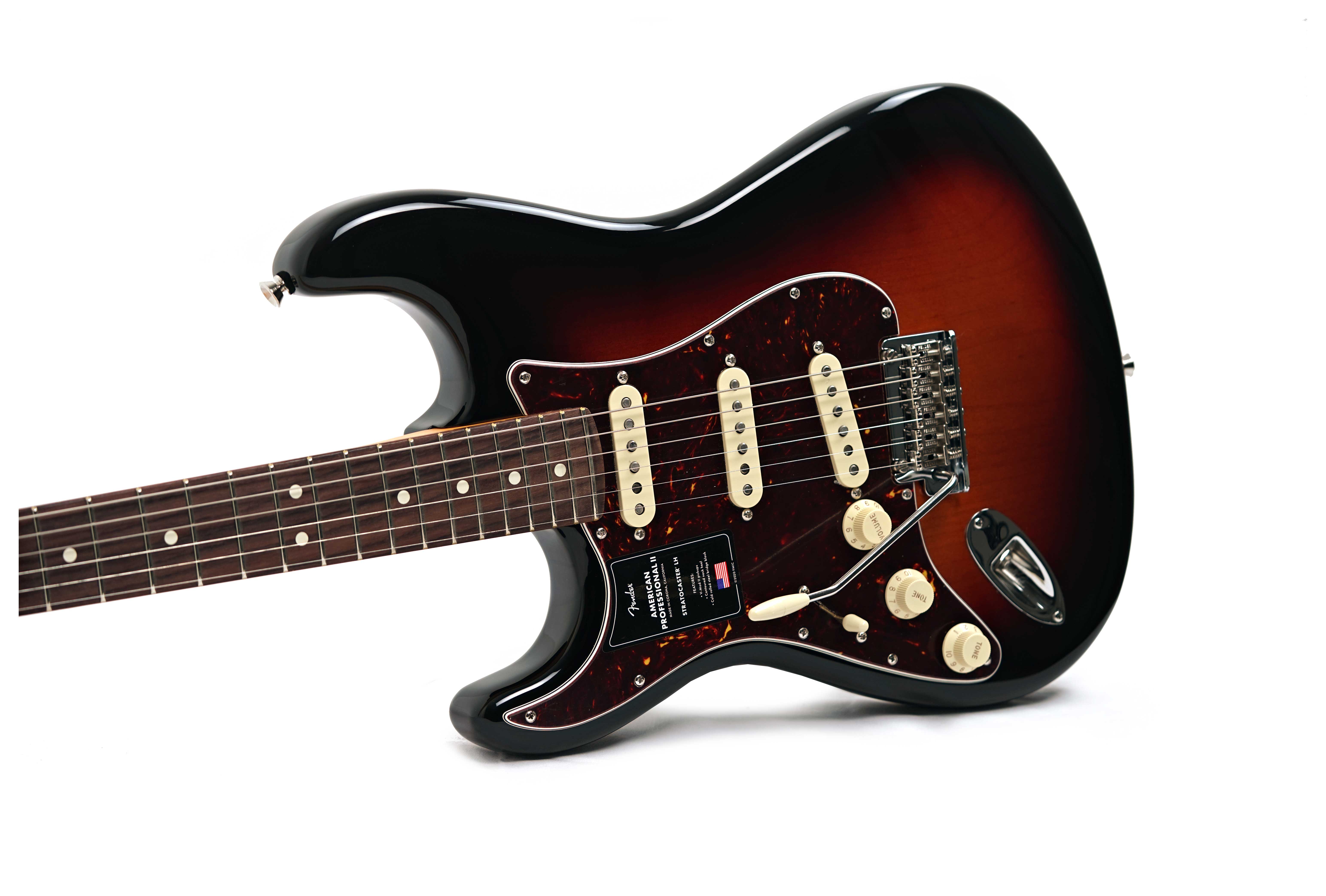 GUITARGUITAR Fender American Professional II Stratocaster 3 Tone Sunburst Rosewood Fingerboard Left Handed #US25086281