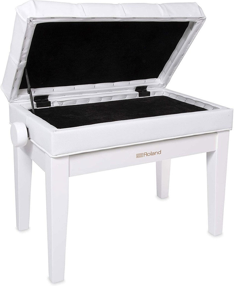 GUITARGUITAR Roland RPB-500 Piano Bench Polished White