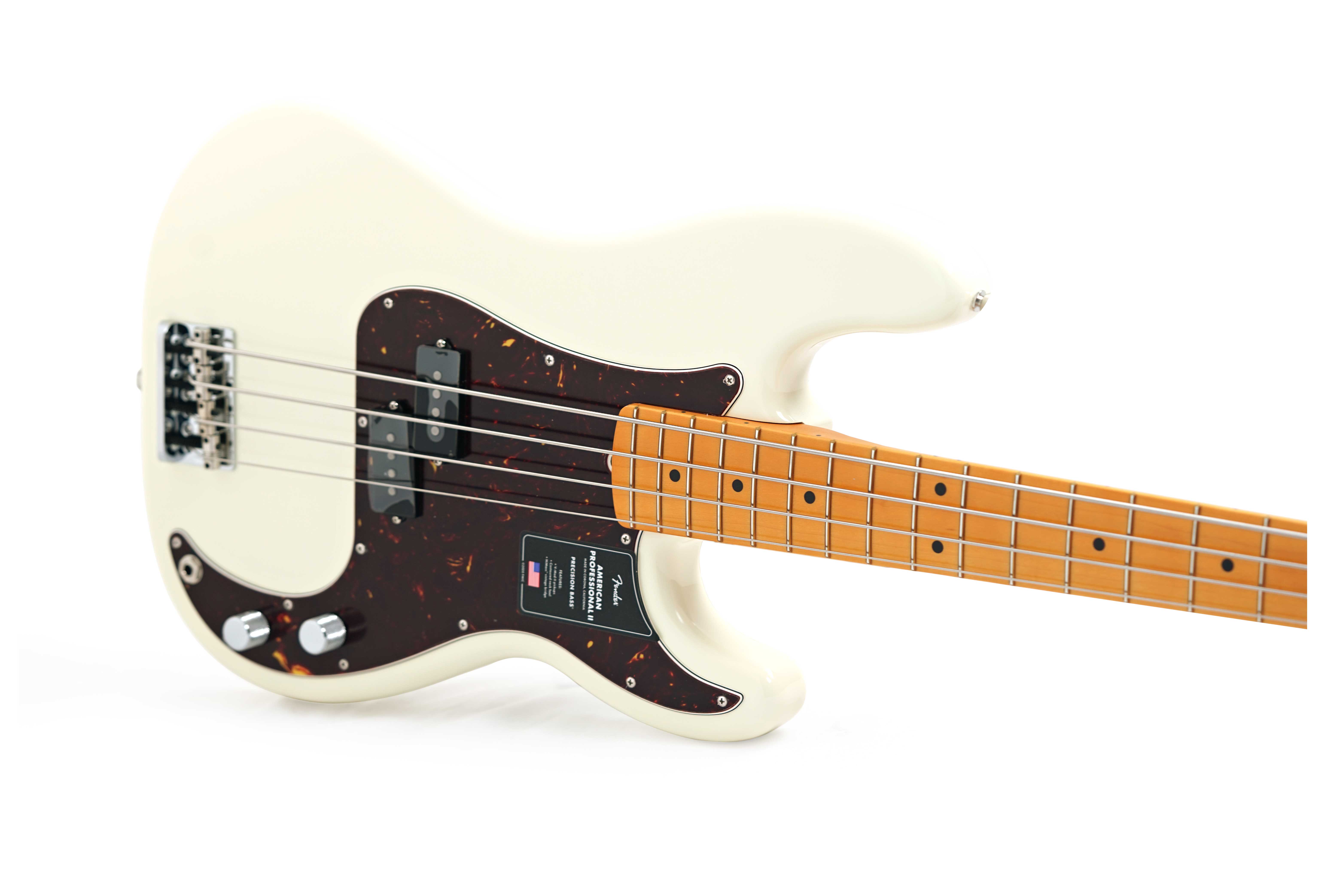 GUITARGUITAR Fender American Professional II Precision Bass Olympic White Maple Fingerboard #US25093939