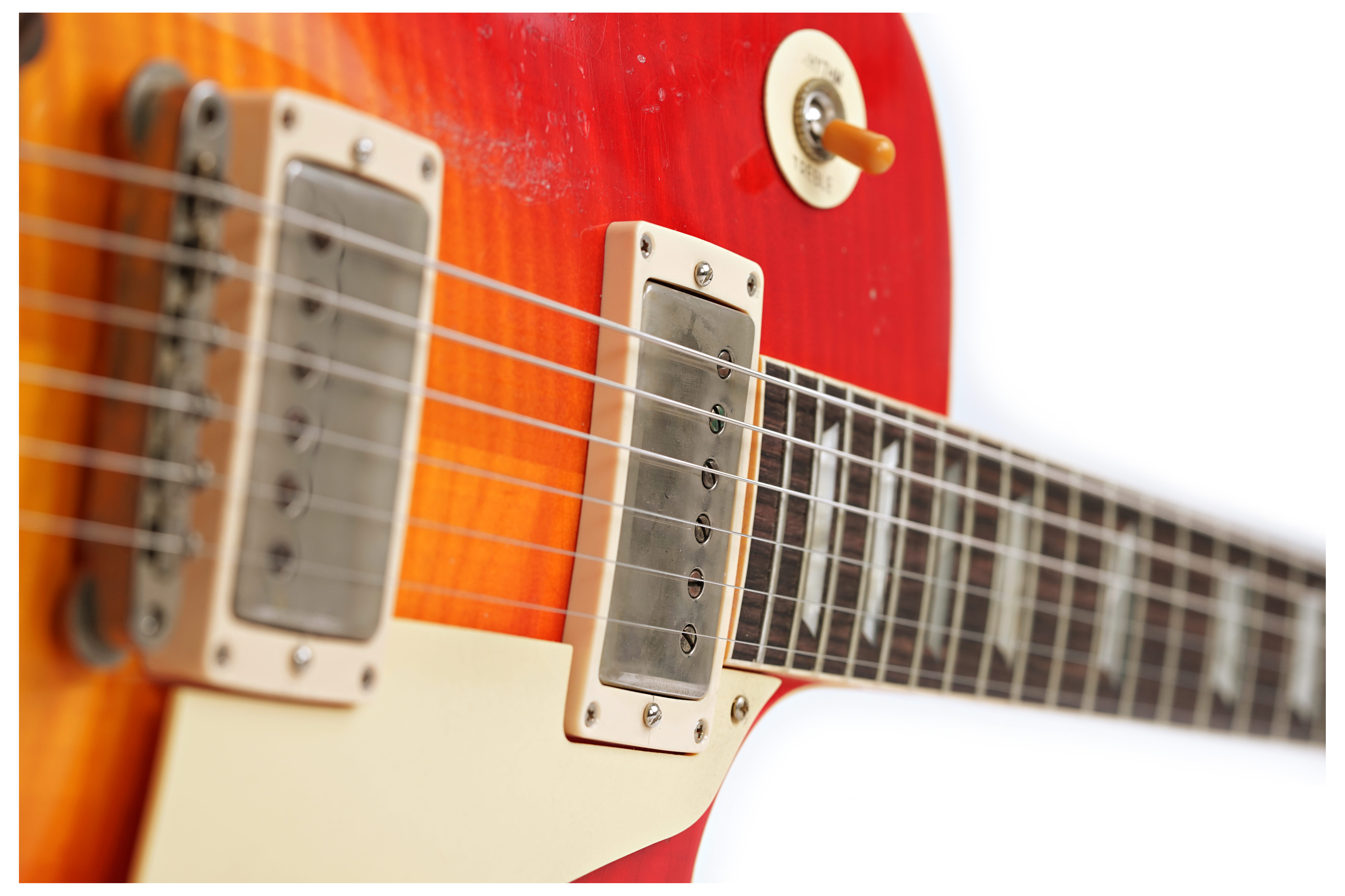GUITARGUITAR Gibson Custom Shop 59 Les Paul Standard Made 2 Measure Wide Tomato Burst Murphy Lab Heavy Aged #04316