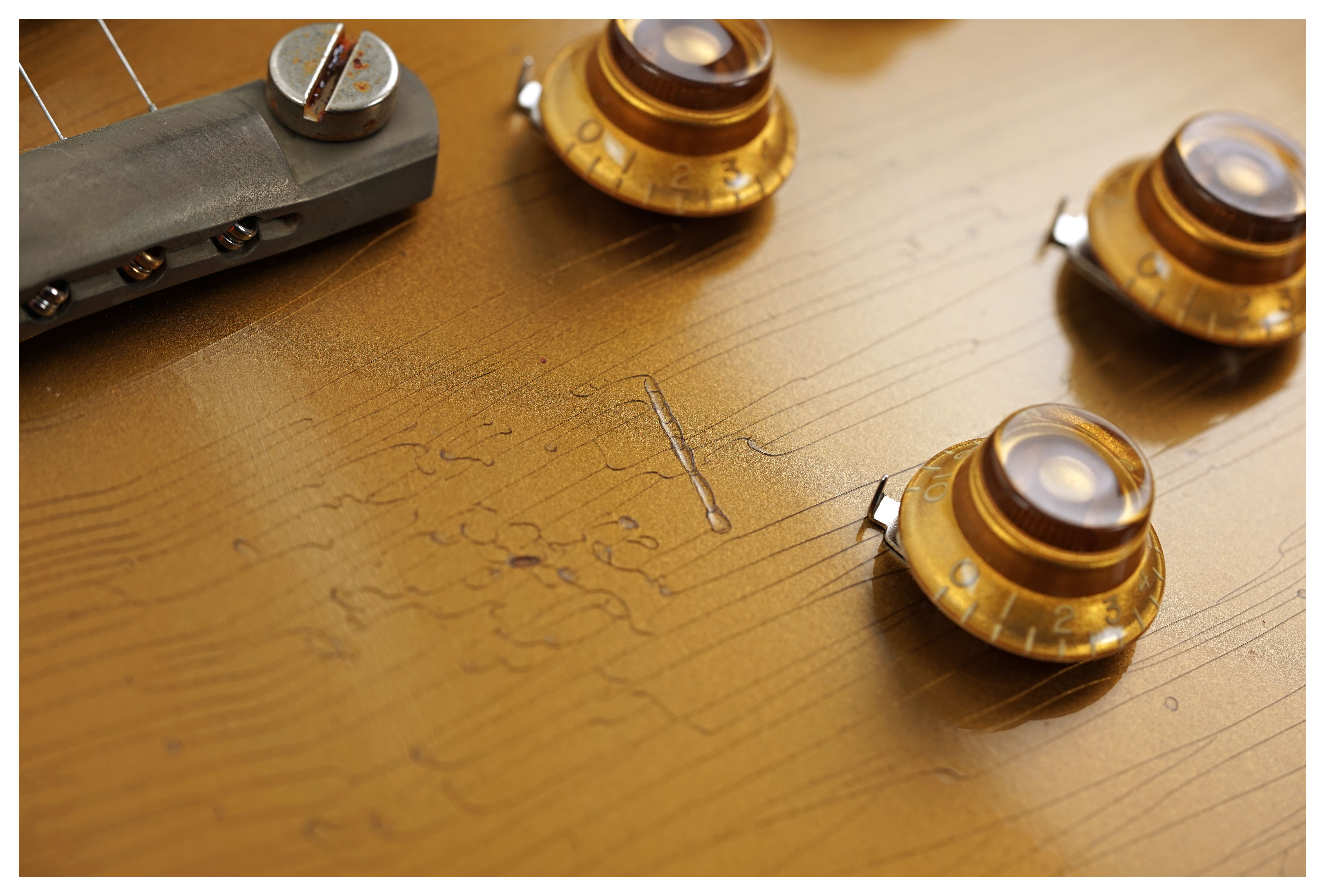 GUITARGUITAR Gibson Custom Shop Murphy Lab 1957 Les Paul Standard Reissue Ultra Heavy Aged Double Gold #742150