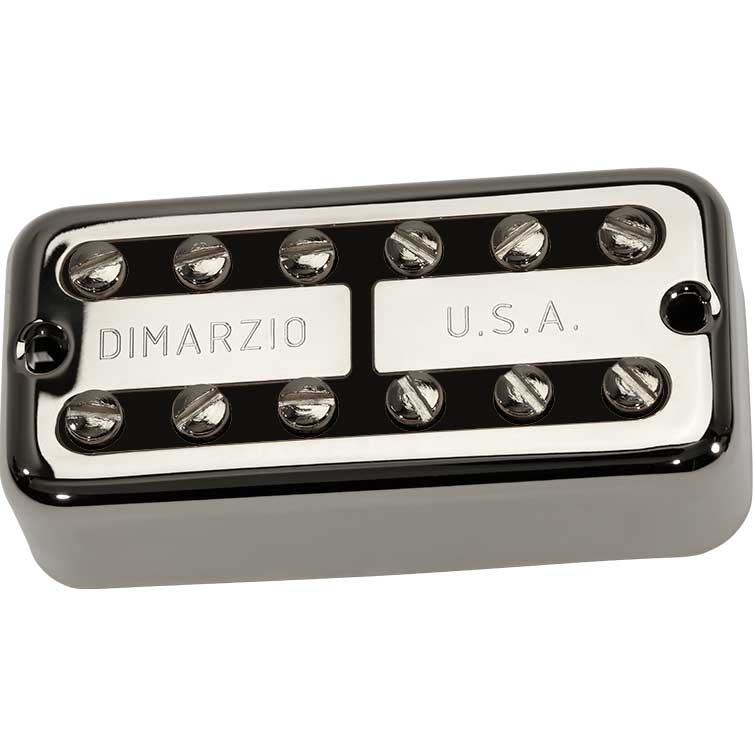 GUITARGUITAR DiMarzio New'Tron Bridge Pickup F-Spaced Nickel Cover Black Insert Humbucker Pickup