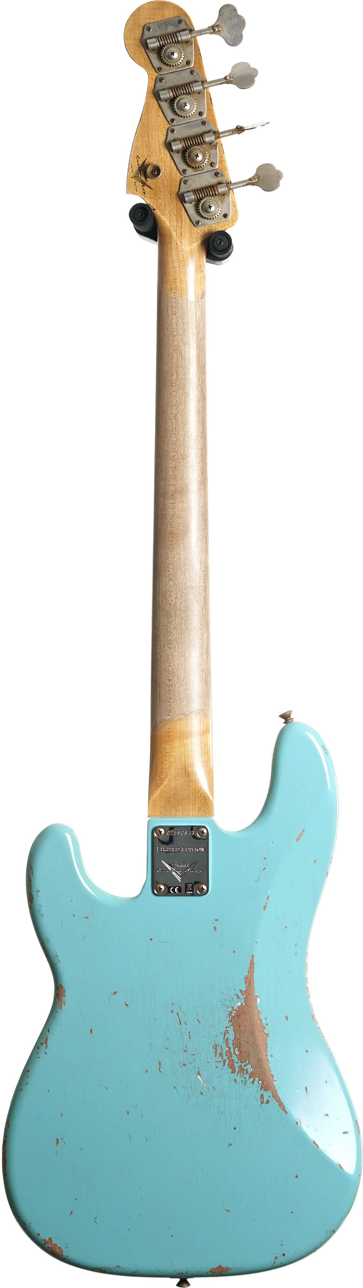 GUITARGUITAR Fender Custom Shop Limited Edition 1963 Precision Bass Heavy Relic Aged Daphne Blue #CZ580843