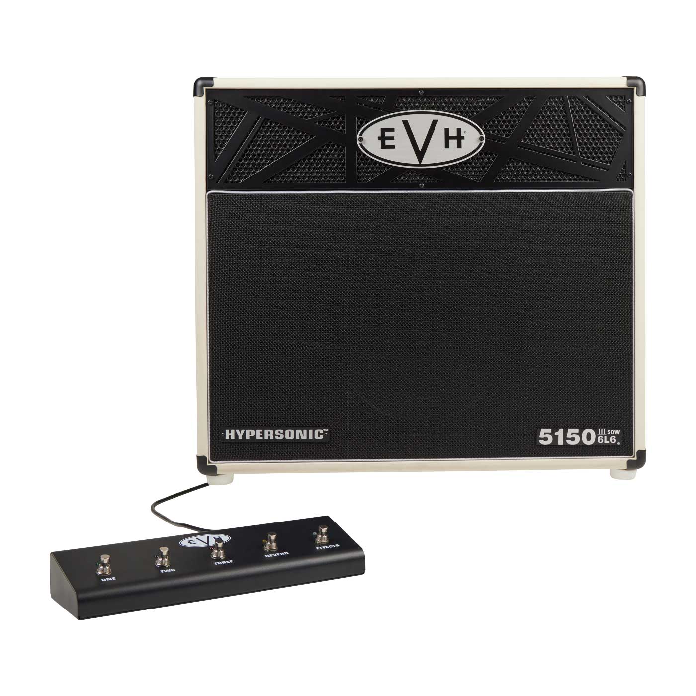 GUITARGUITAR EVH 5150III Hypersonic 6L6 1x12 Combo Modelling Amp Ivory