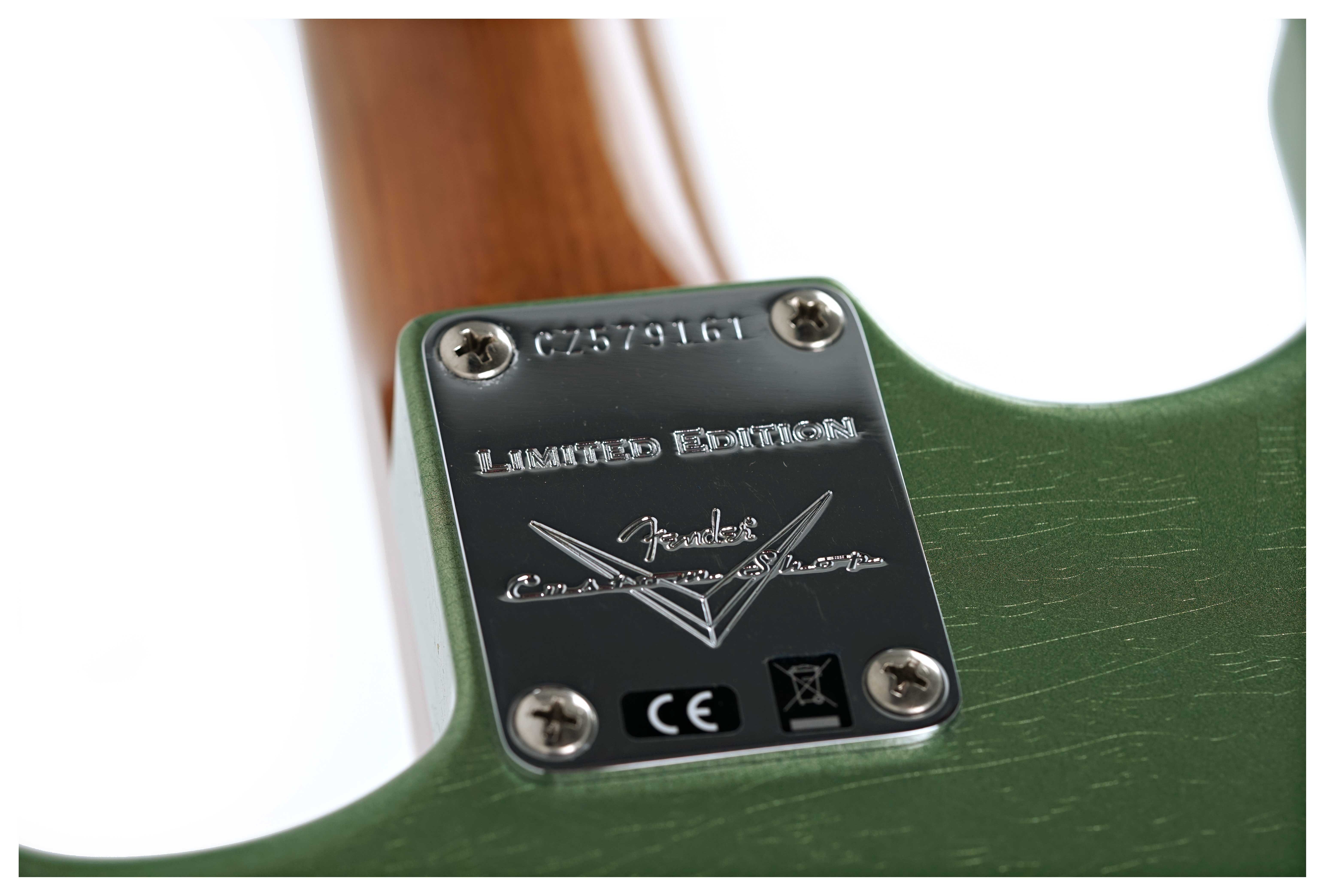 GUITARGUITAR Fender Custom Shop Limited Edition Roasted 1965 Stratocaster Lush Closet Classic Aged Sage Green Metallic #CZ579161