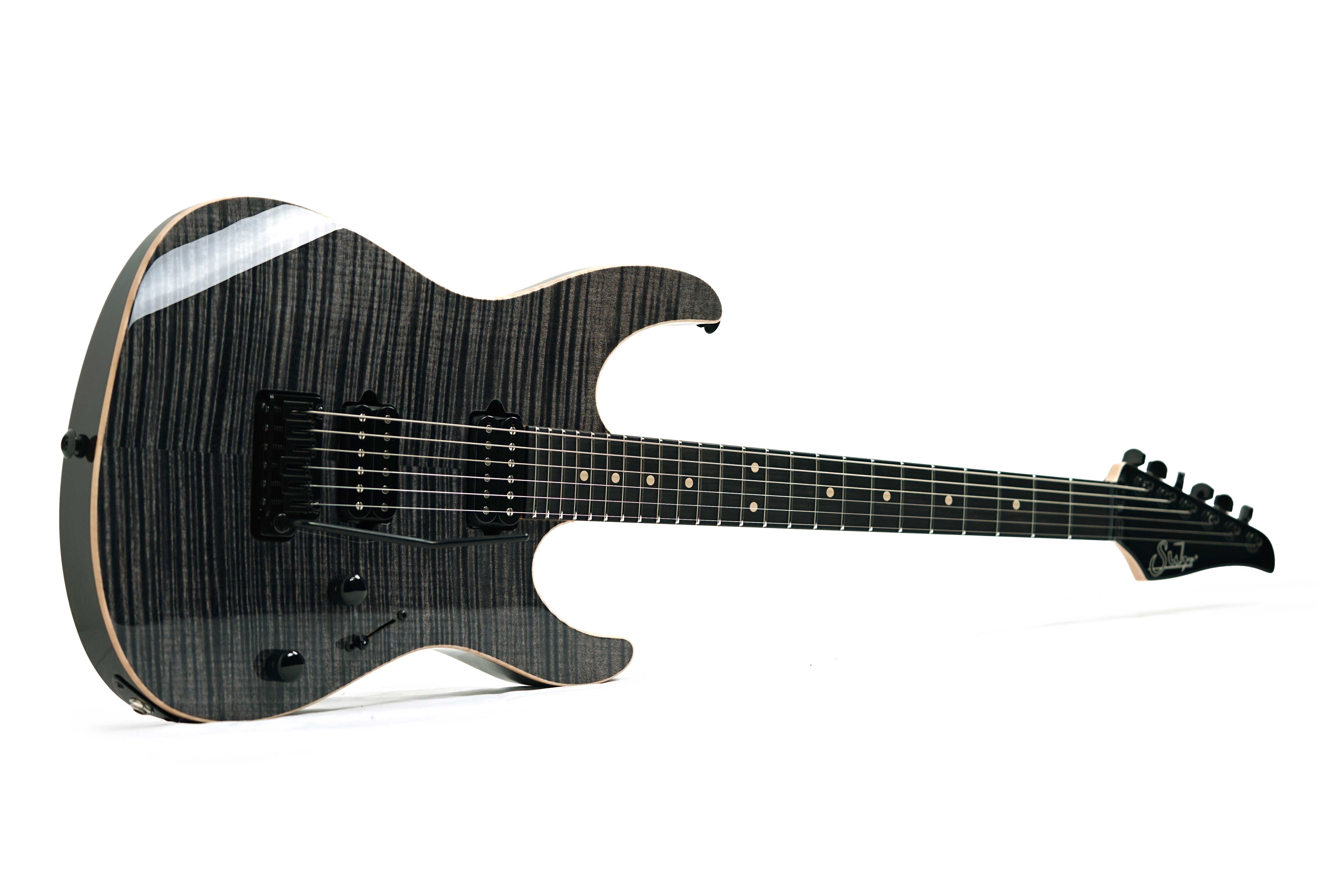 GUITARGUITAR Suhr Modern HH Flame Maple Trans Charcoal Ebony Fingerboard #87869