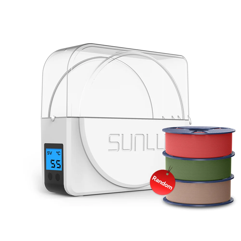 SUNLU S1 Plus Filament Dryer and PLA Filament Bundle