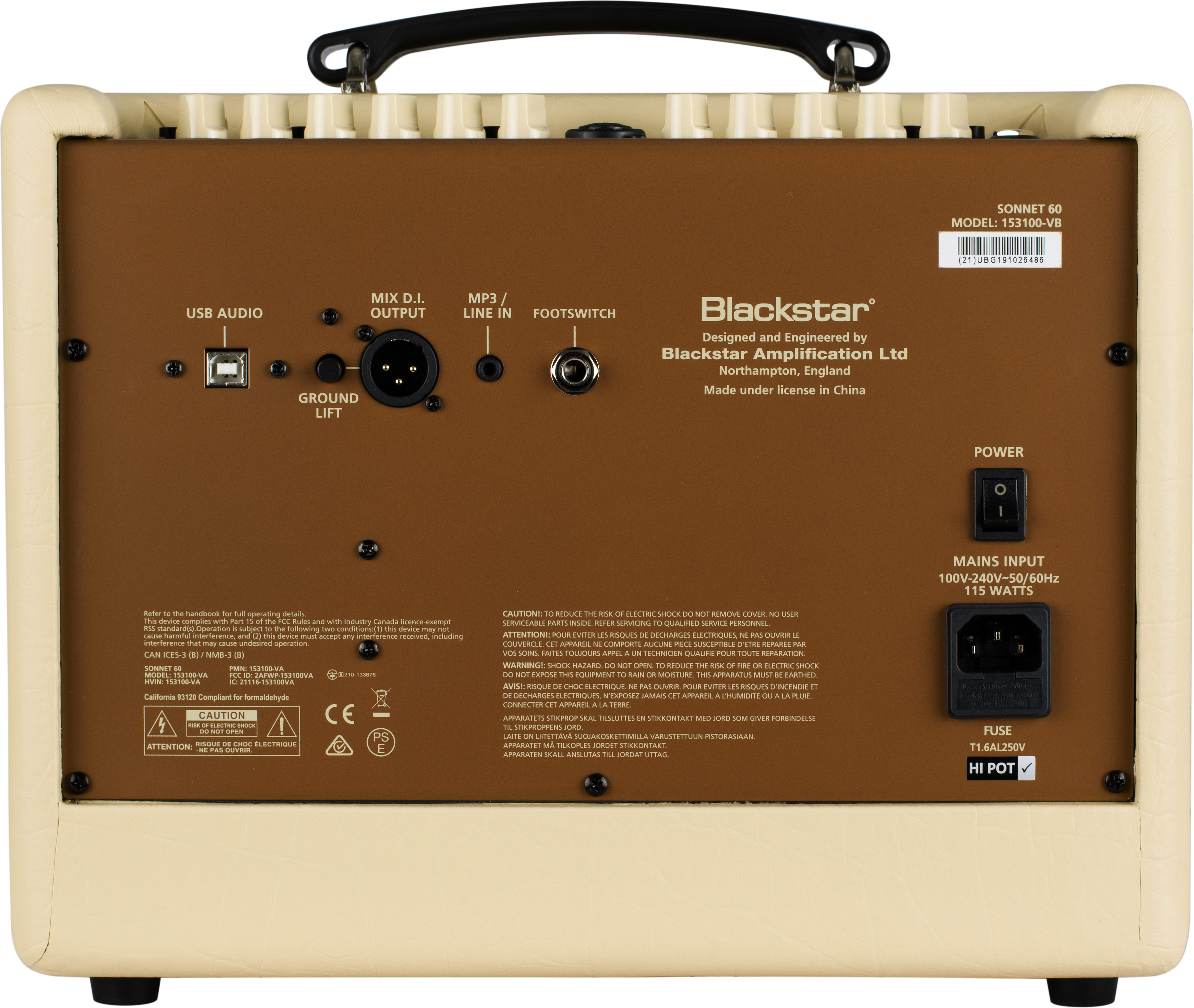 GUITARGUITAR Blackstar Sonnet 60 Blonde Combo Acoustic Amp