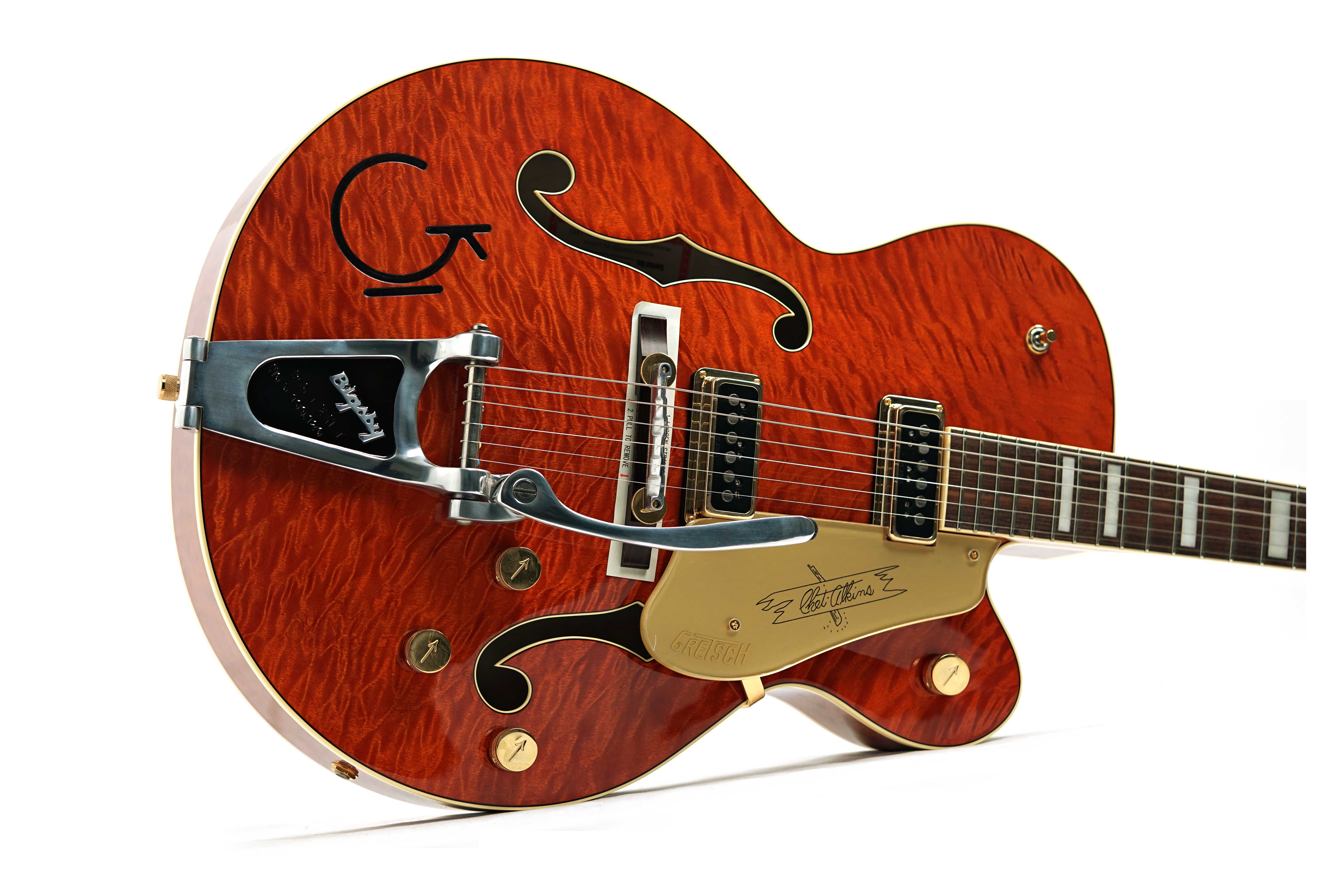 GUITARGUITAR Gretsch G6120TGQM-56 Limited Edition Chet Round Up Orange #JT23103897