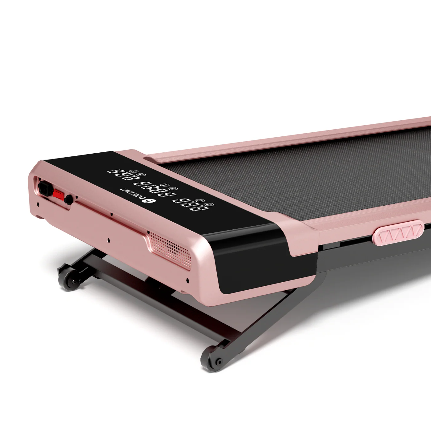 DeerRun Z10 12% Auto Incline Smart Walking Pad Treadmill with remote control Pink-Fat-burning & fitness friendly