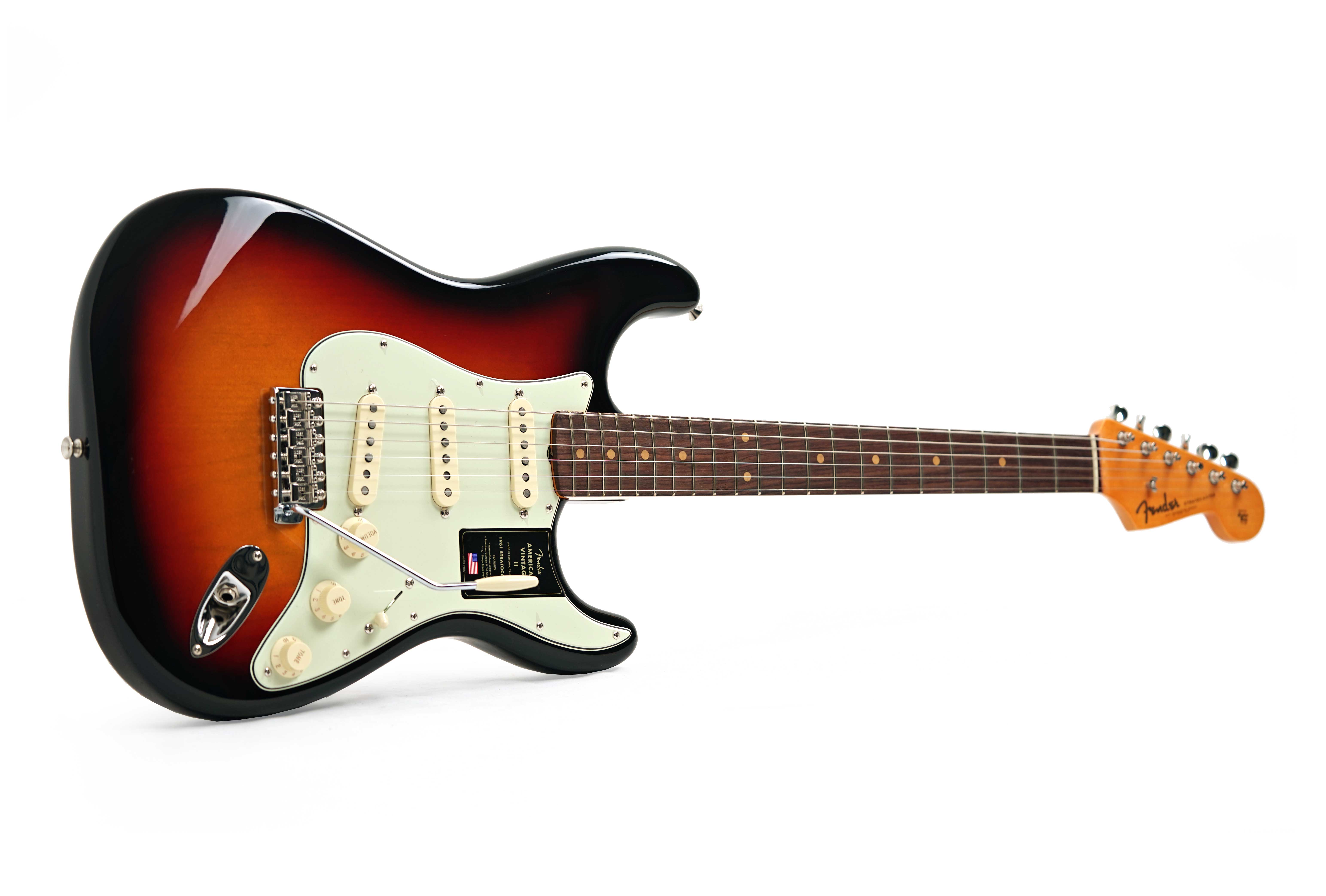 GUITARGUITAR Fender American Vintage II 61 Stratocaster Rosewood Fingerboard 3 Colour Sunburst #V2562846