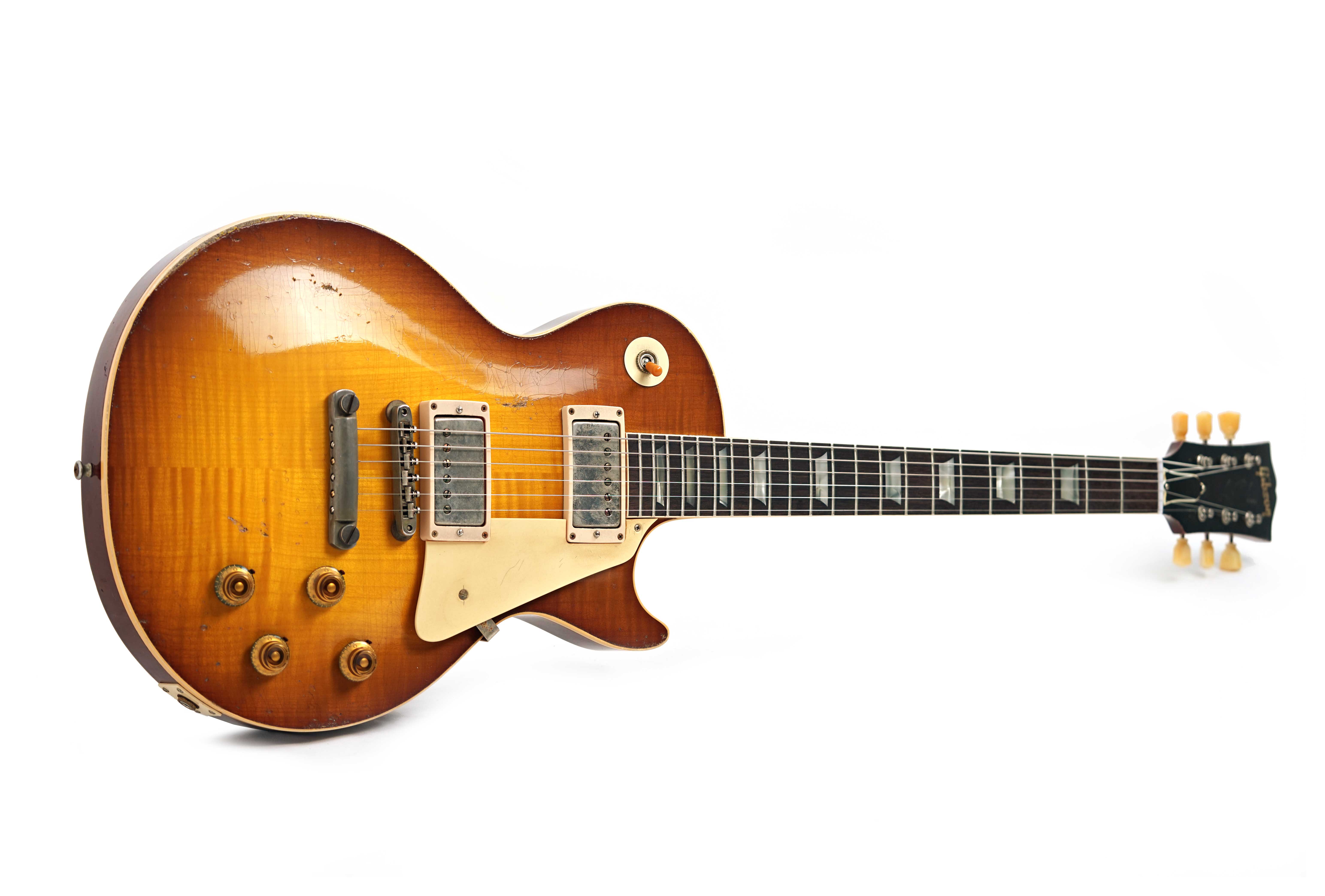 GUITARGUITAR Gibson Custom Shop Murphy Lab 1959 Les Paul Standard Reissue Heavy Aged Golden Poppy Burst #951703