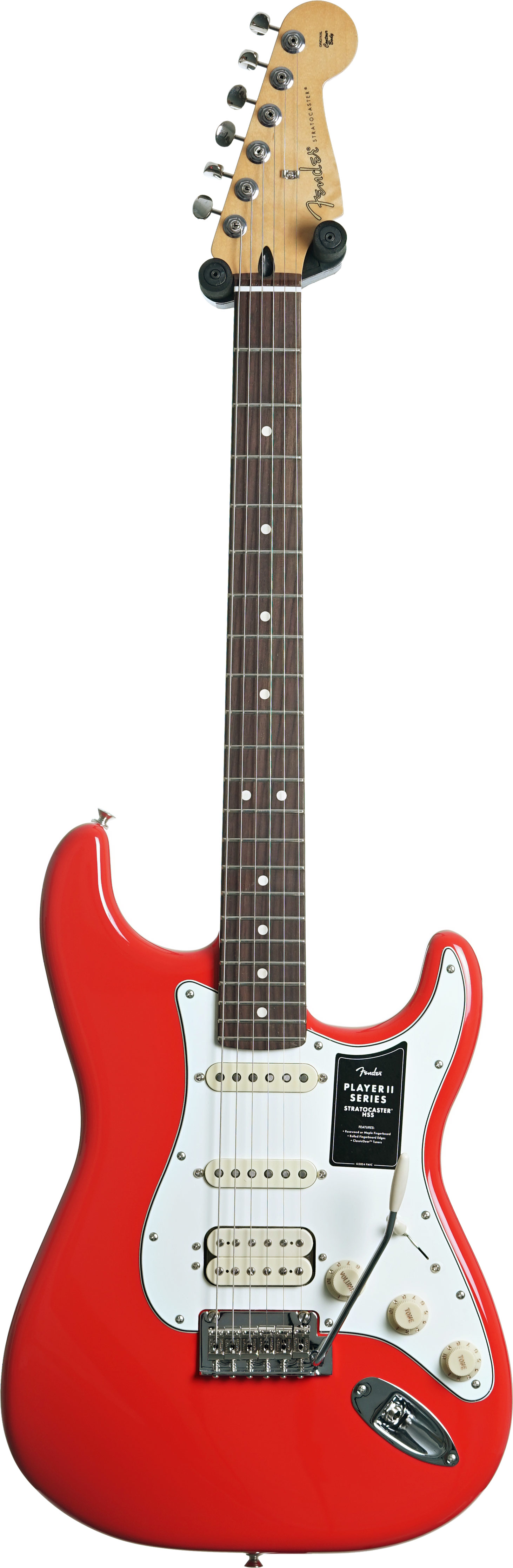 GUITARGUITAR Fender Player II Stratocaster HSS Coral Red Rosewood Fingerboard