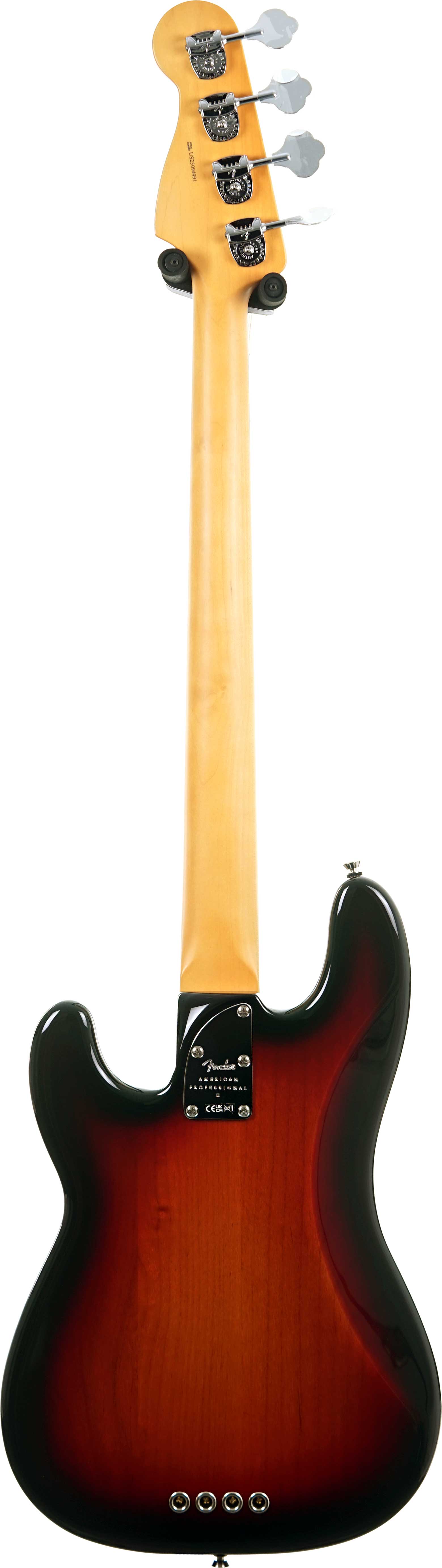 GUITARGUITAR Fender American Professional II Precision Bass 3 Tone Sunburst Rosewood Fingerboard #US25094991