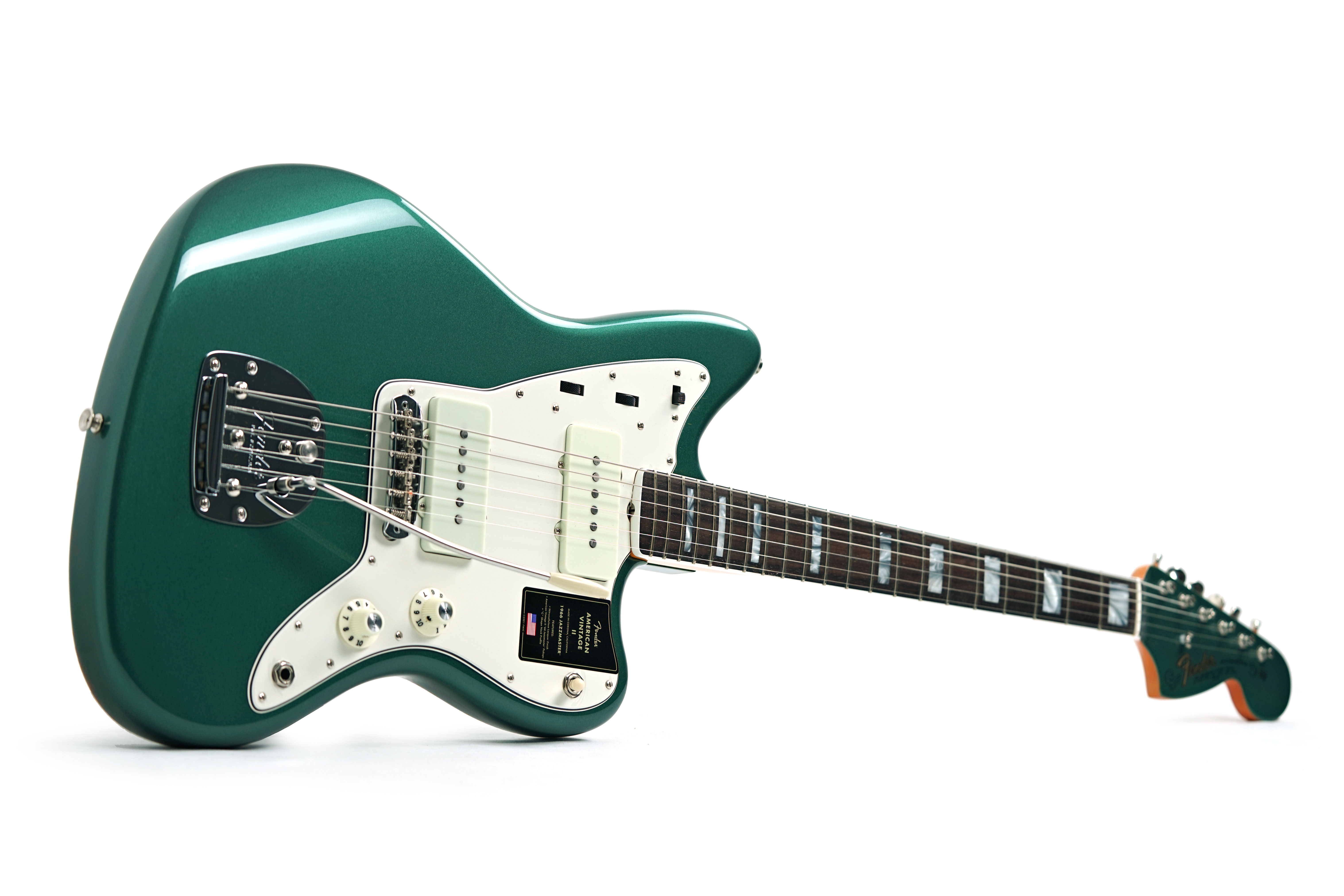 GUITARGUITAR Fender American Vintage II 1966 Jazzmaster Sherwood Green Metallic Rosewood Fingerboard #V2559147