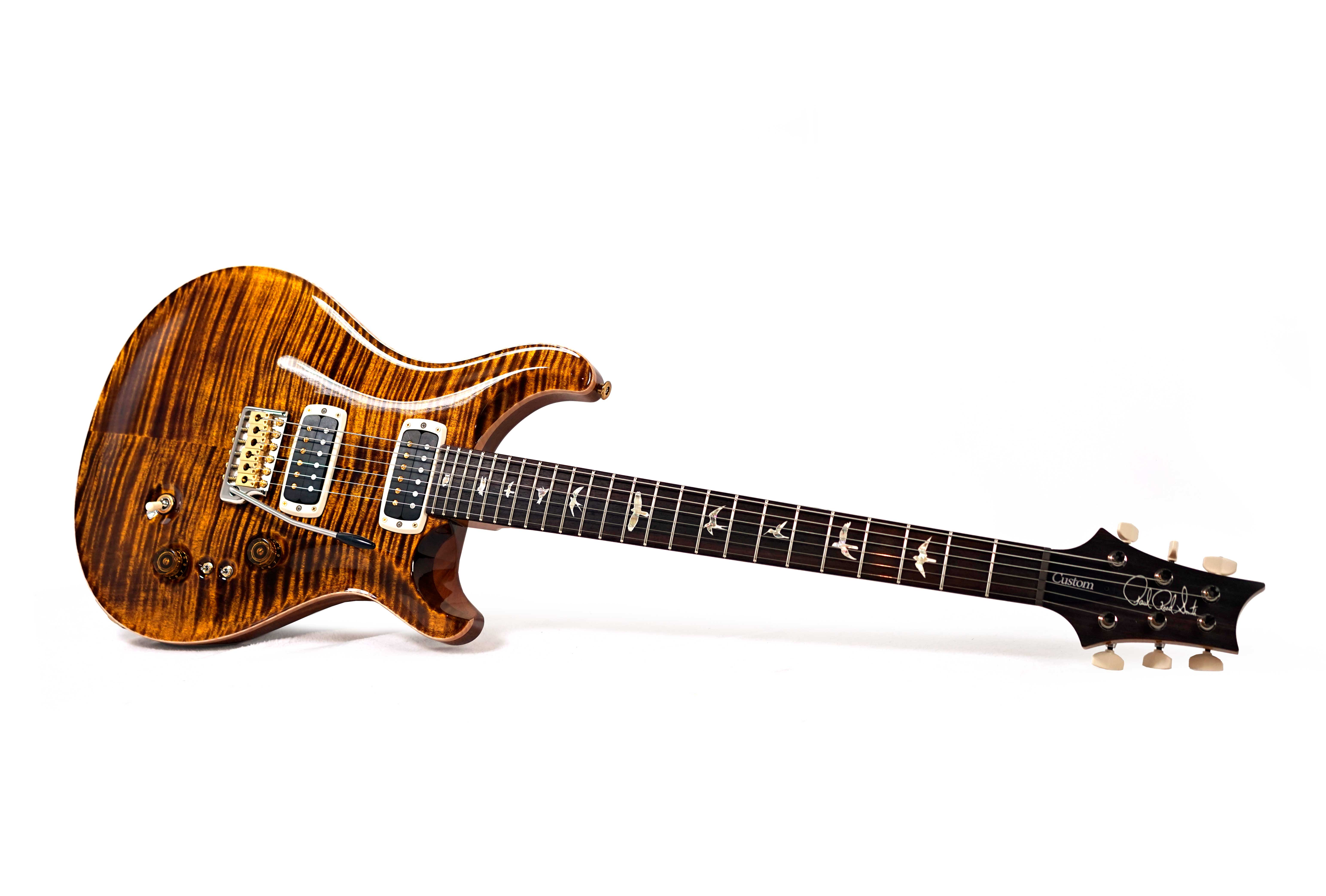 GUITARGUITAR PRS Custom 24-08 Yellow Tiger 10 Top #0407406