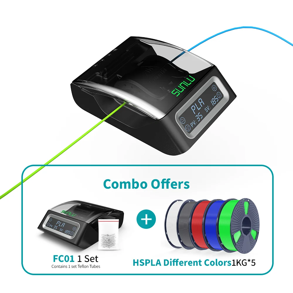 SUNLU Filament Connector FC01, Fusion Splicer, Weldable to 1.75mm PLA, ABS, PETG, PCL, PA and PC Filament