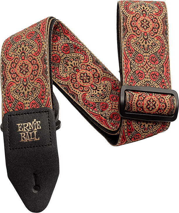 GUITARGUITAR Ernie Ball Crimson Paisley Jacquard Strap