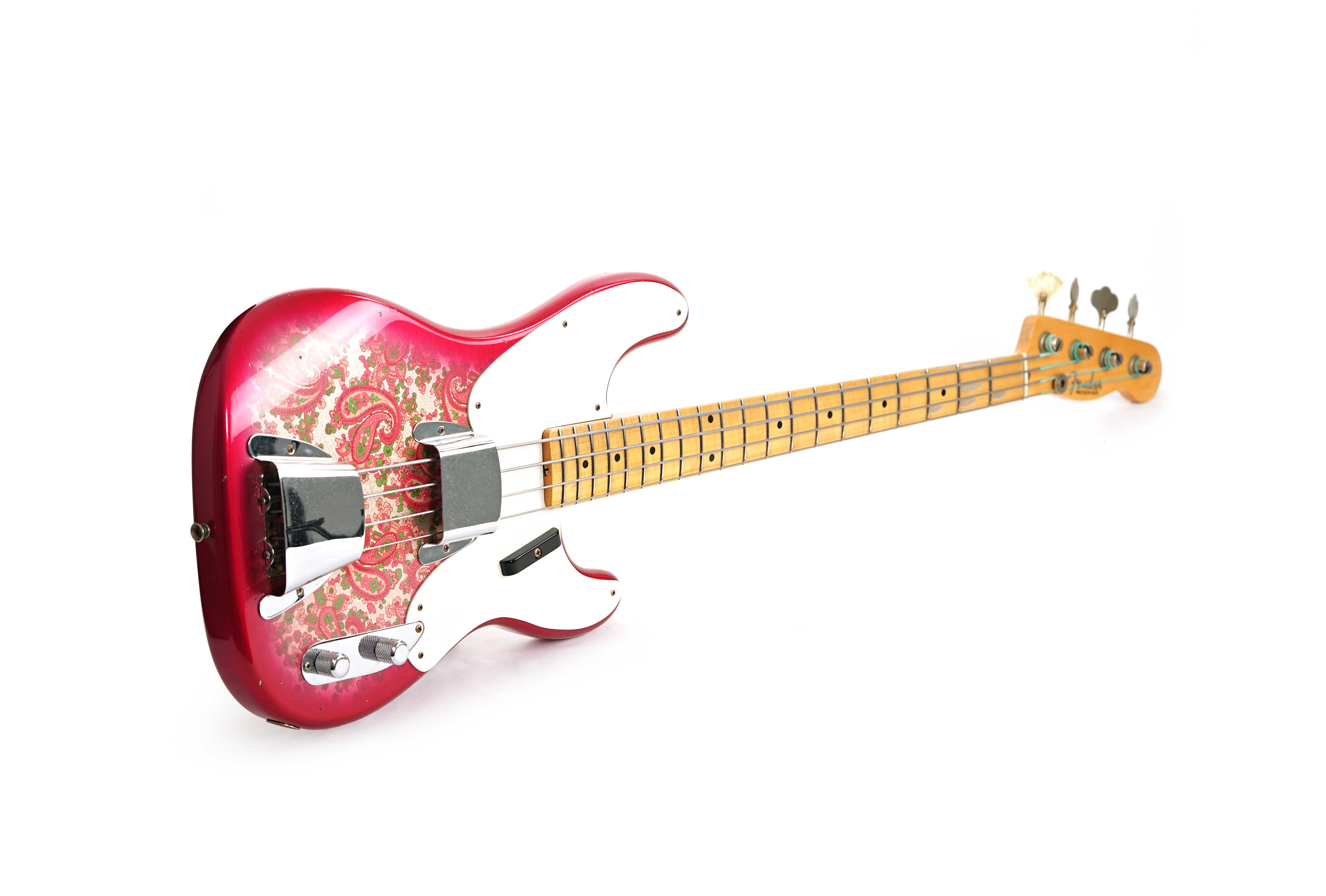 GUITARGUITAR Fender Custom Shop 1954 Precision Bass Journeyman Relic Pink Paisley