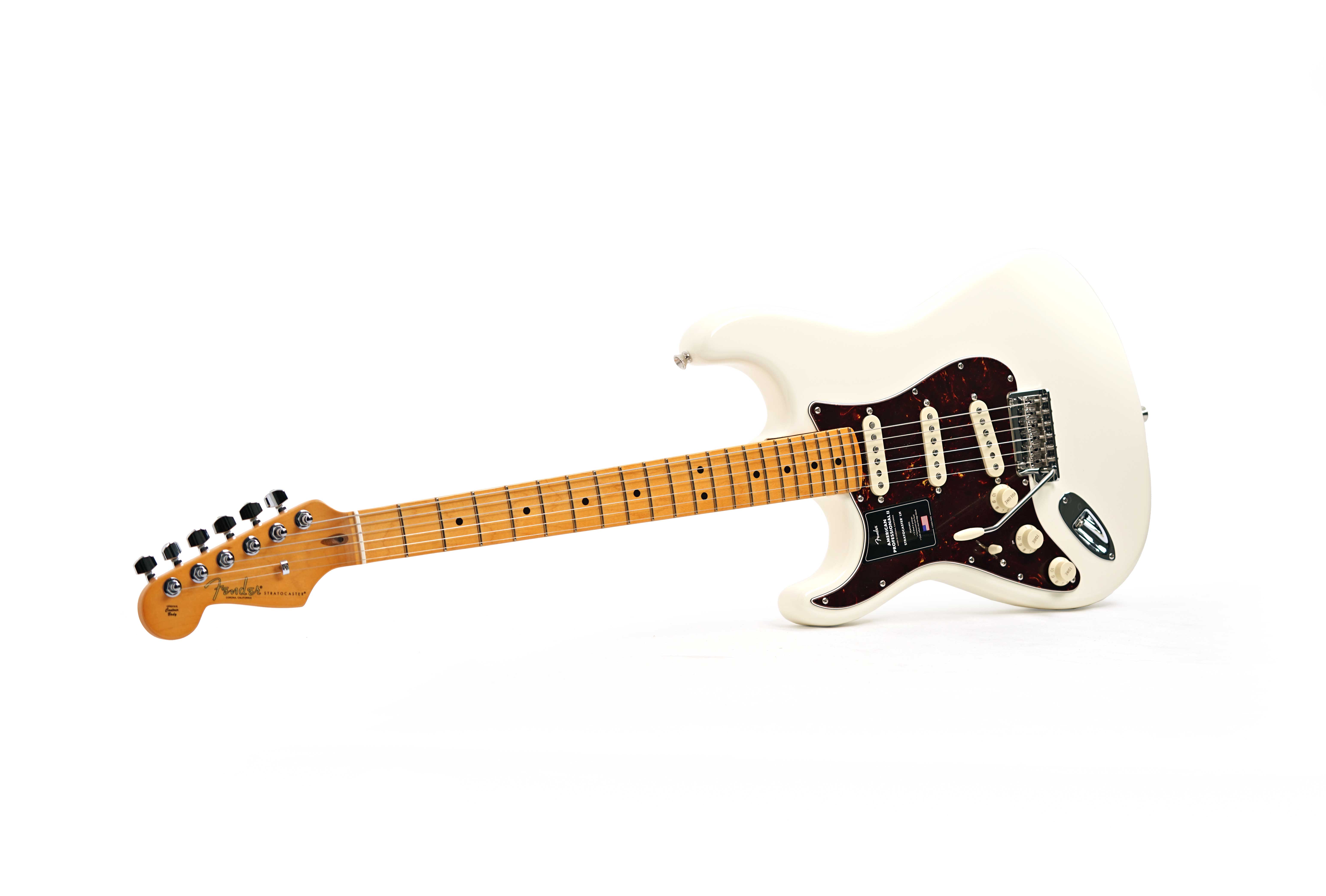 GUITARGUITAR Fender American Professional II Stratocaster Olympic White Maple Fingerboard Left Handed #US25092718