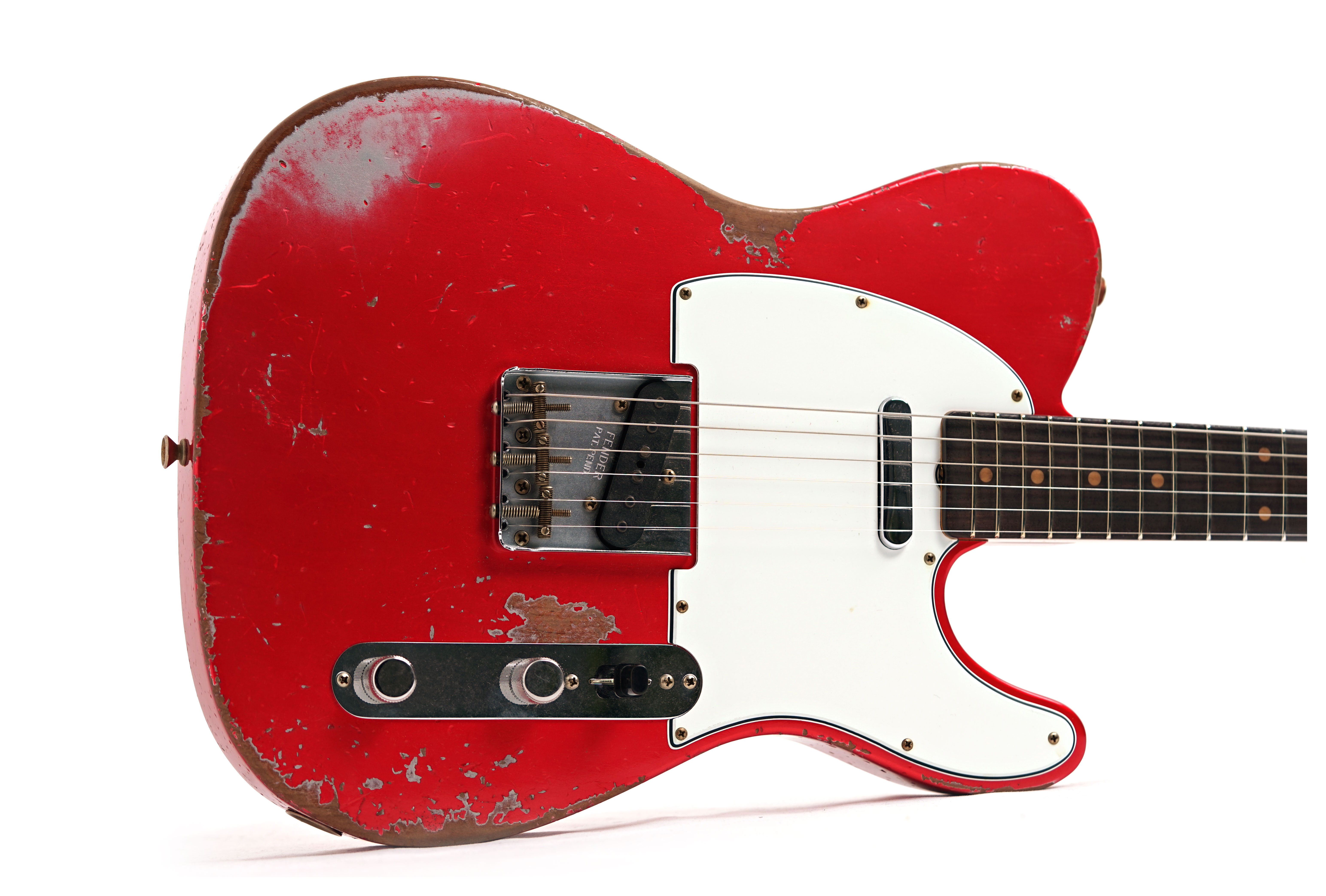GUITARGUITAR Fender Custom Shop 1961 Telecaster Heavy Relic Faded Aged Candy Apple Red #CZ587863