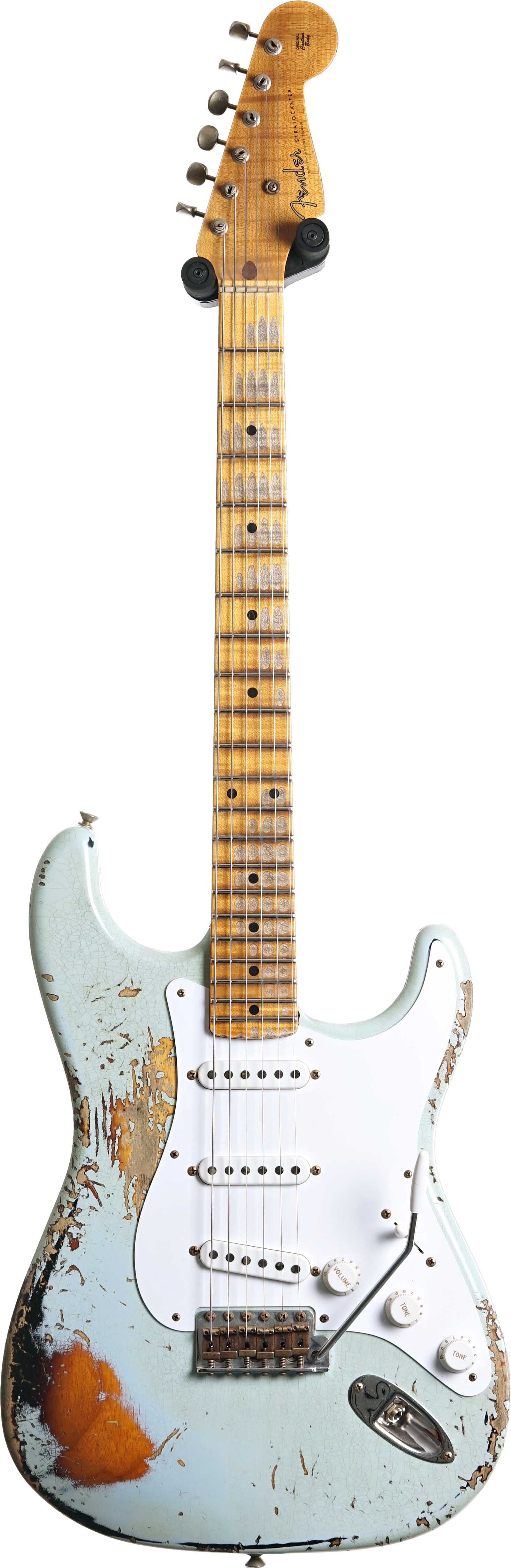 GUITARGUITAR Fender Custom Shop Limited Edition 1954 Stratocaster Heavy Relic Super Faded Aged Sonic Blue Over 2-Tone Sunburst #LXX0731
