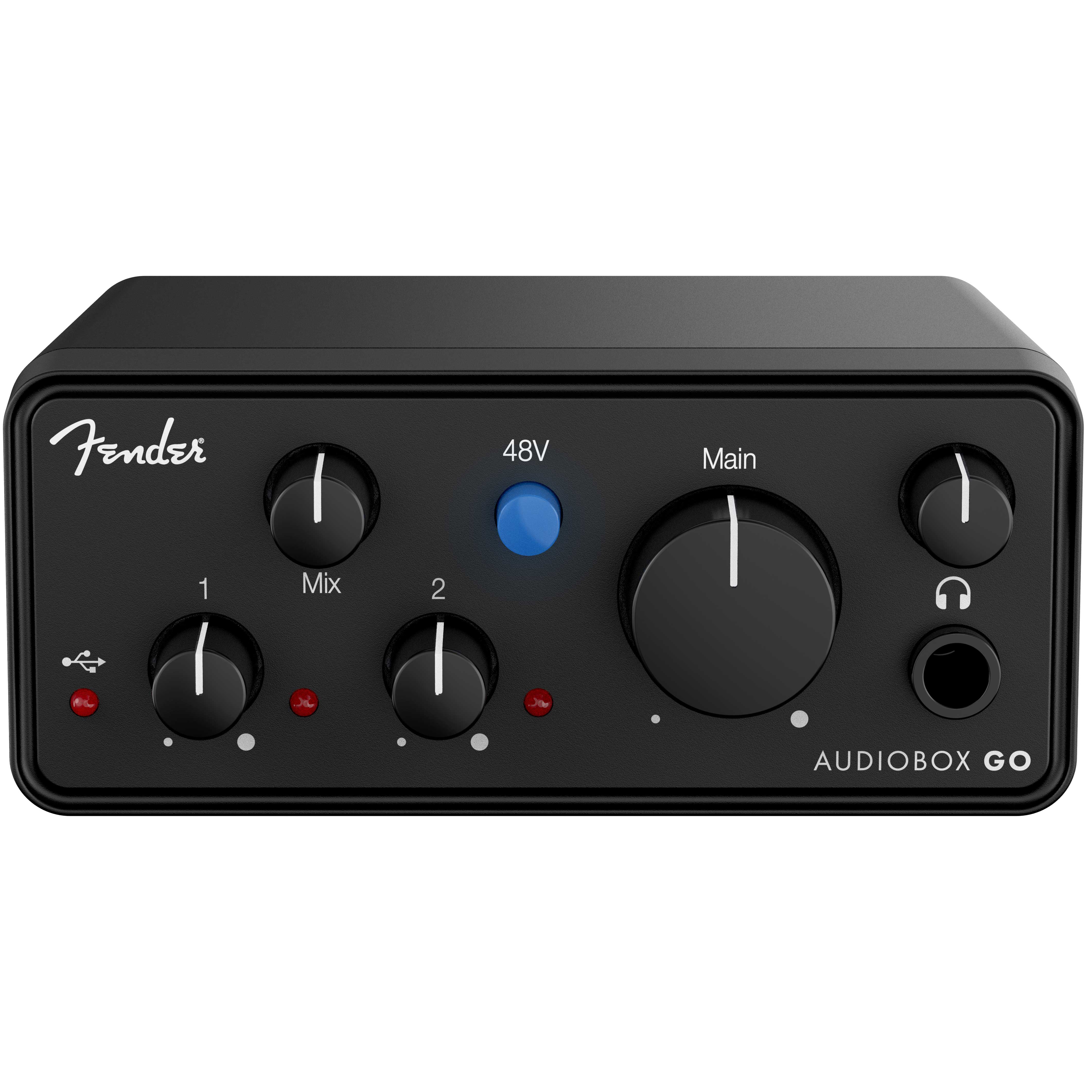 GUITARGUITAR Fender AudioBox Go - Ultra-Compact 2x2, 24-bit / 96 kHz USB-C Recording Audio Interface