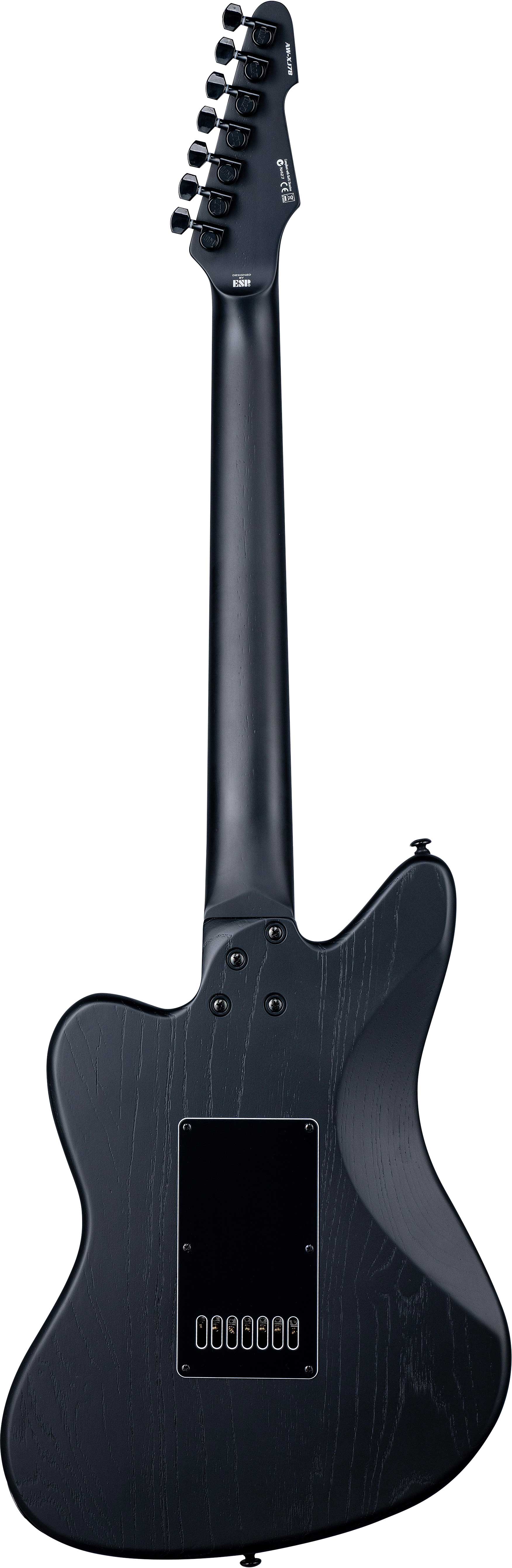 GUITARGUITAR ESP LTD AW-XJ7 Alex Wade Baritone Evertune Black Open Grain Satin