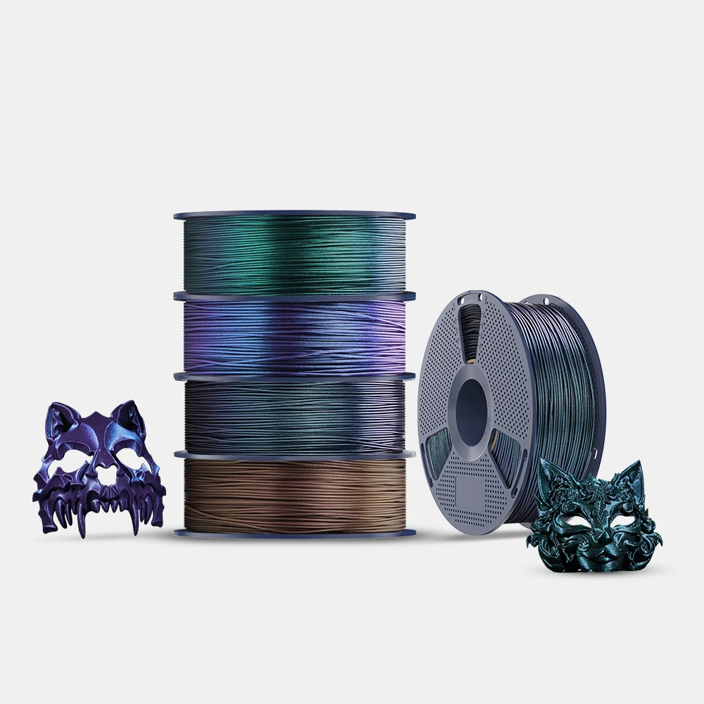 SUNLU PLA Galaxy 1KG, Color-Shifting PLA Esthenic Filament, Sparkling Ultrafine Pearlescent Powder