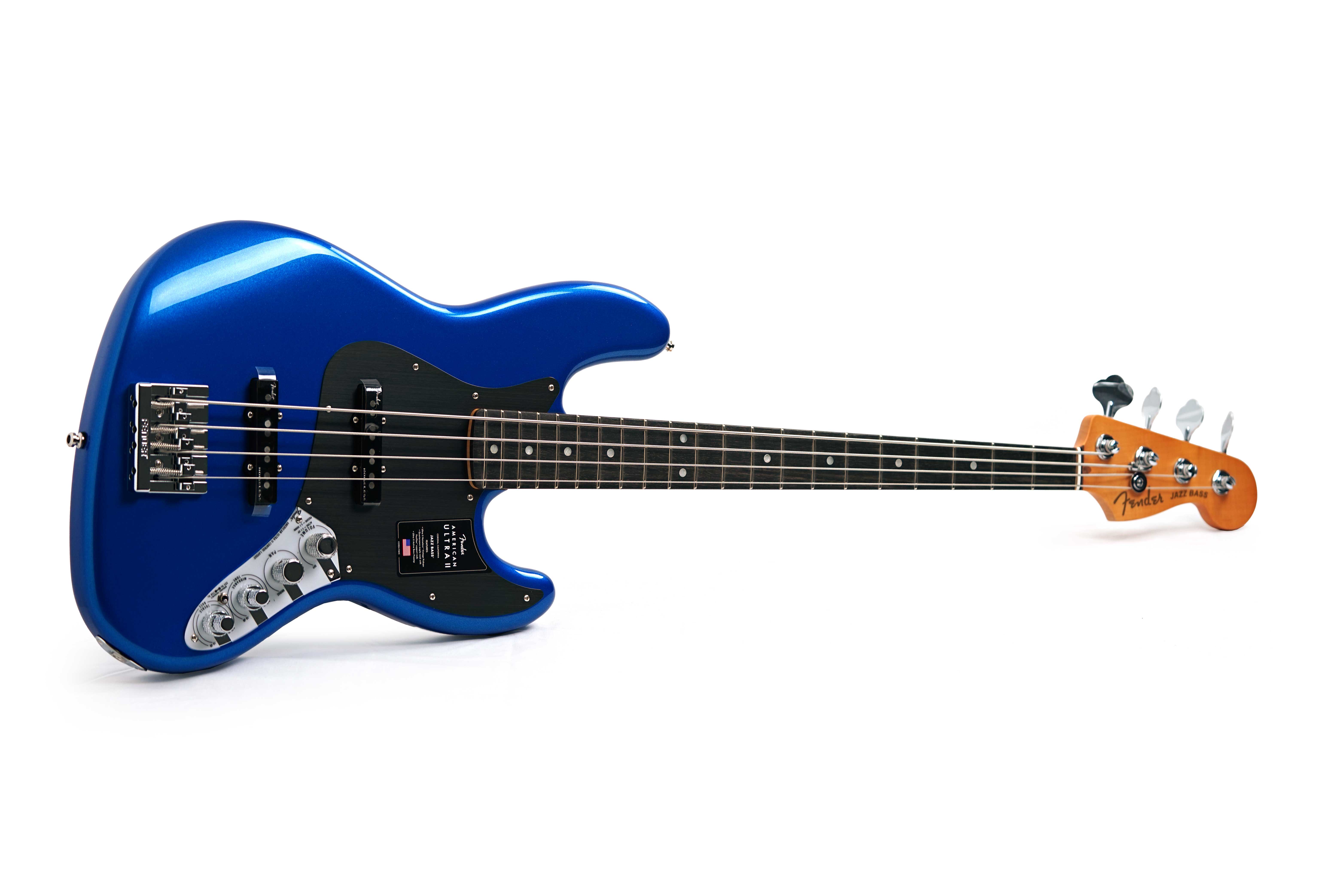 GUITARGUITAR Fender American Ultra II Jazz Bass Noble Blue Ebony Fingerboard #US24064877